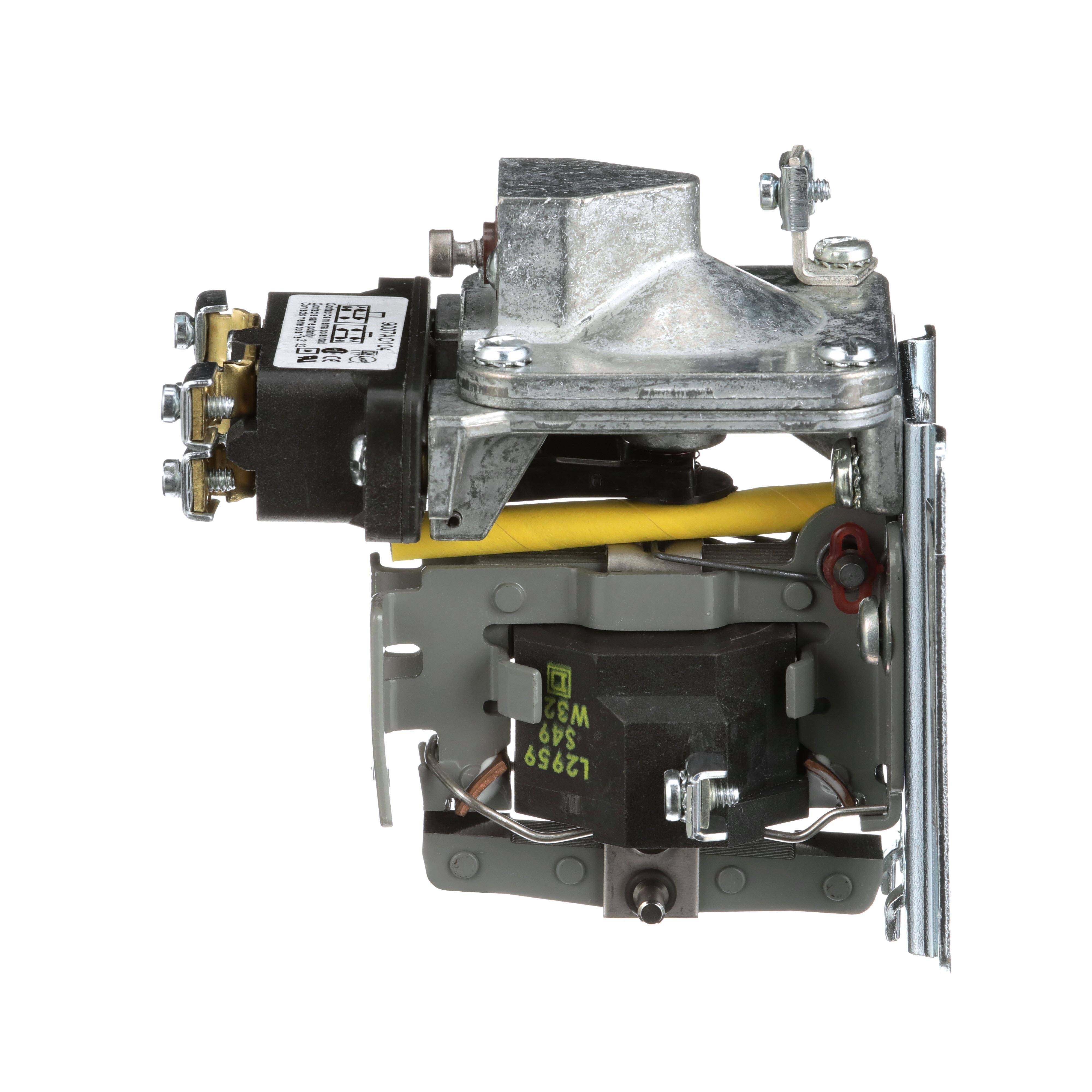 Picture of 9050AO10DV02 - Timing Relay, Type A, pneumatic, off delay, 0.1 to 60 seconds, 15A, 600V, SPDT, timed, 110/120VAC 50/60Hz coil, open