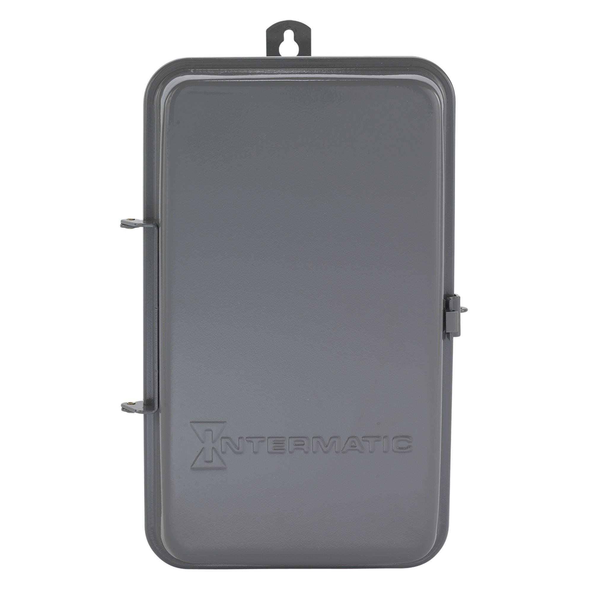 T104R - 24-Hour Mechanical Time Switch, 208-277 VAC, 60Hz, DPST, Indoor/Outdoor Metal Enclosure, 1 Hour Interval