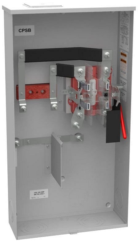 U2448-X-RGE - 4 Terminal Ringless Large Closing Plate Lever Bypass Rochester Gas And Electric