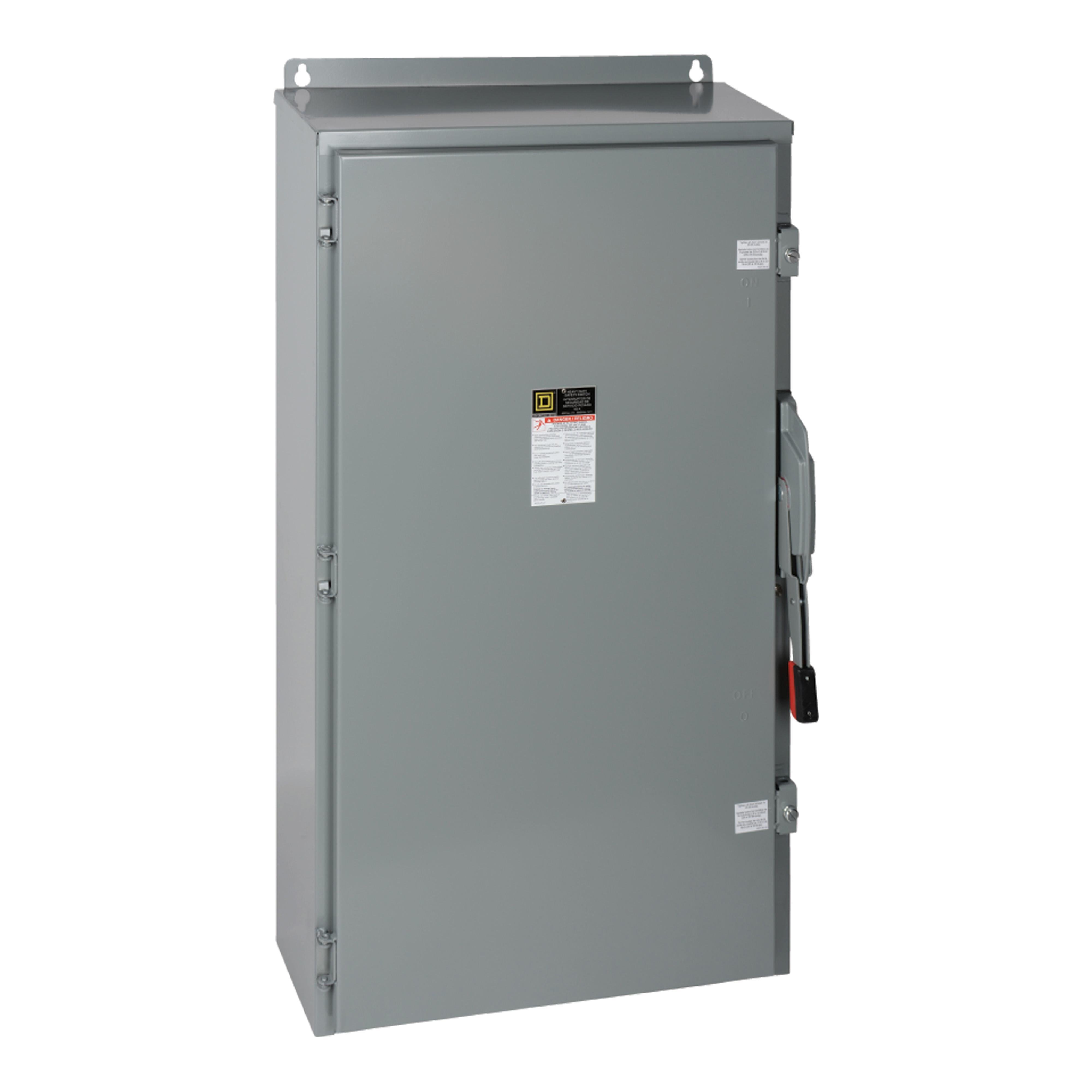 Picture of H365NAWK - Safety switch, heavy duty, fusible, 400A, 4 wire, 3 pole, 1 neutral, 250HP, 600V AC/DC, NEMA 12
