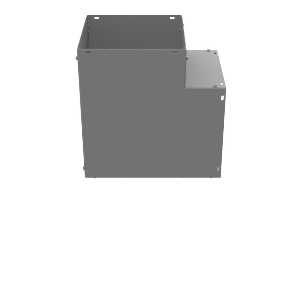 Picture of 1010L90C - 14X10x14 Wireway Elbow 90 Corner ANSI 61 Gray Steel