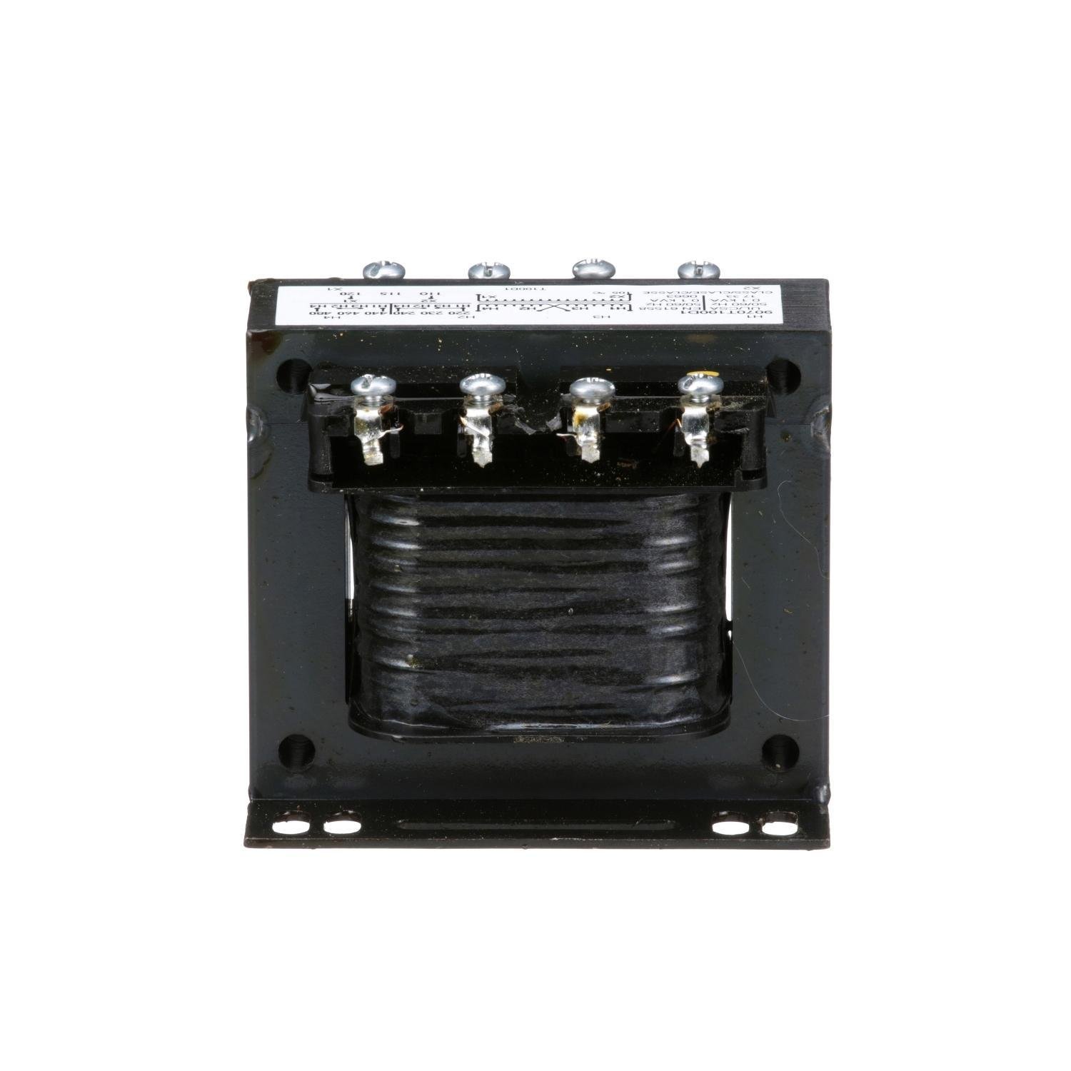 Picture of 9070T100D1 - Transformer, Type T, industrial control, 100VA, 1 phase, 240x480V primary, 120V secondary, 55C rise