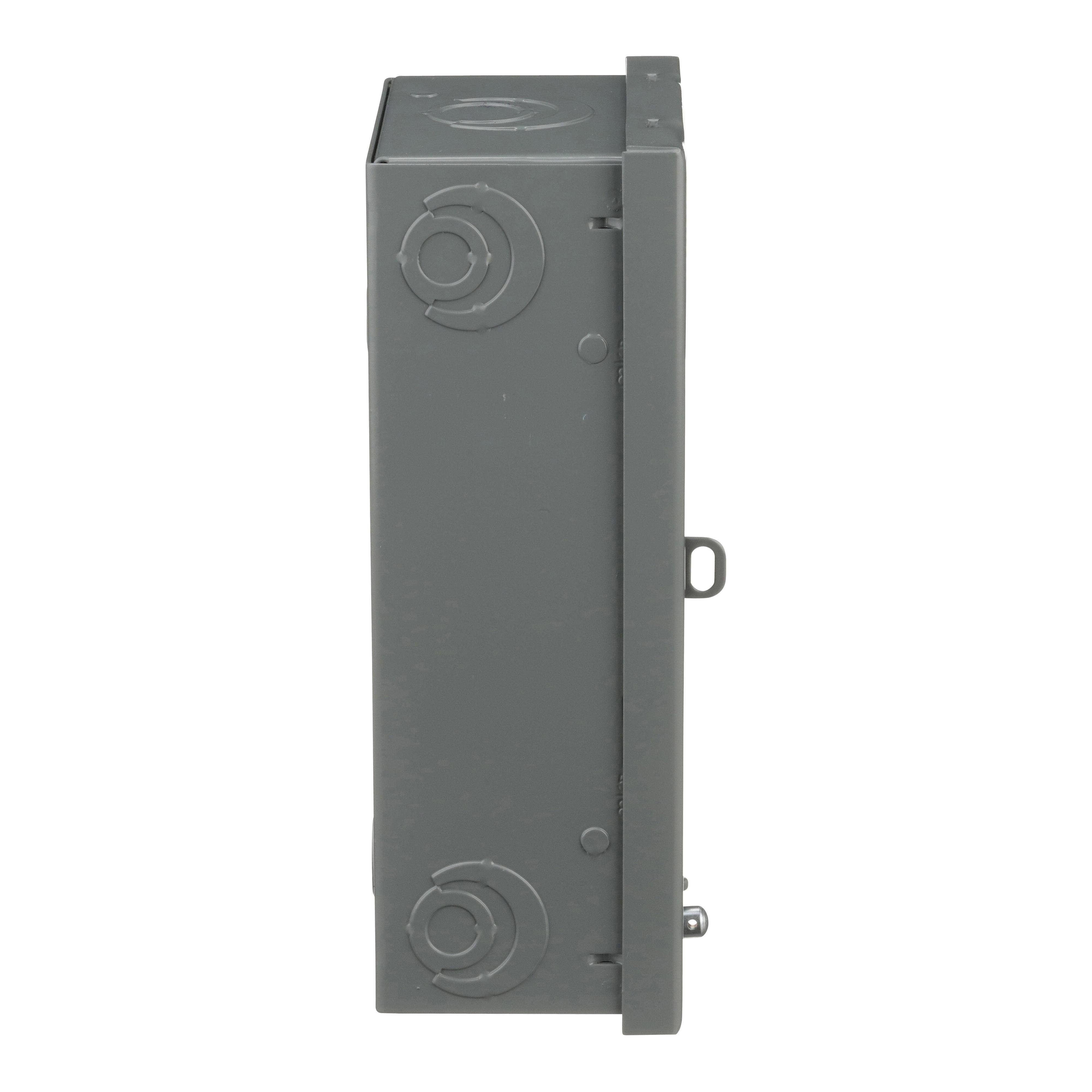 Picture of QO2L70S - Load center, QO, 1 phase, 2 spaces, 2 circuits, 70A fixed main lugs, NEMA1, surface cover