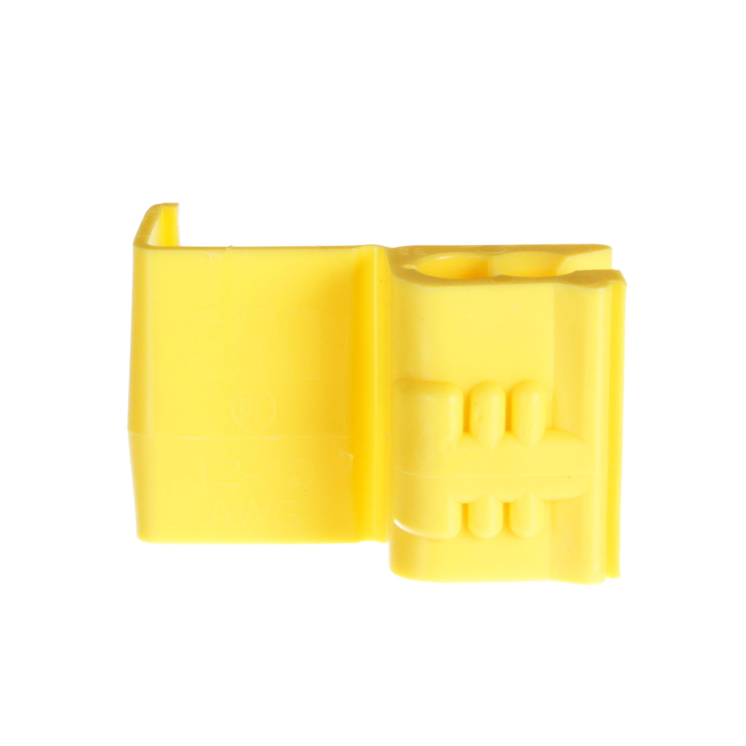 Picture of 562-POUCH - 3M Scotchlok Electrical IDC 562-BOX, Double Run or Tap, Flame Retardant, Yellow, 12 AWG (solid/stranded), 10 AWG (stranded), 100 per carton, 1000 per case