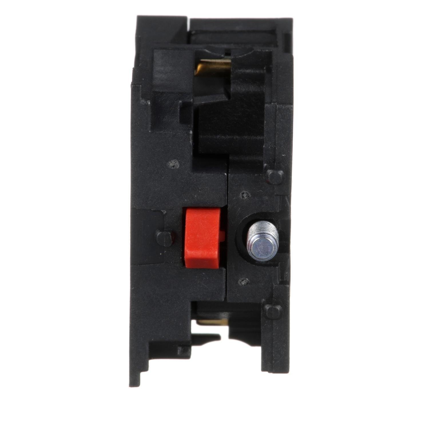 Picture of ZB2BE102 - Harmony, 22mm Push Button, add on contact block, 1 NC, screw clamp terminal