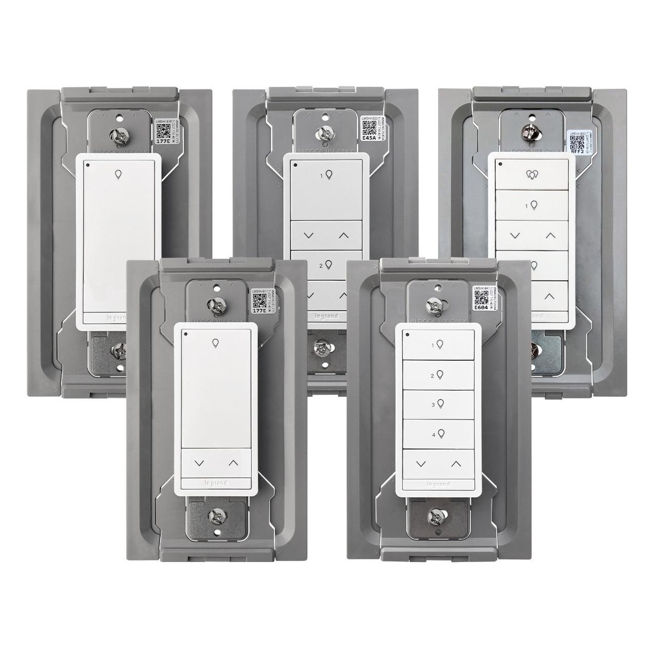 Picture of LMSW-611-S-W - Digital Lighting Management Wireless Slim Switch, White