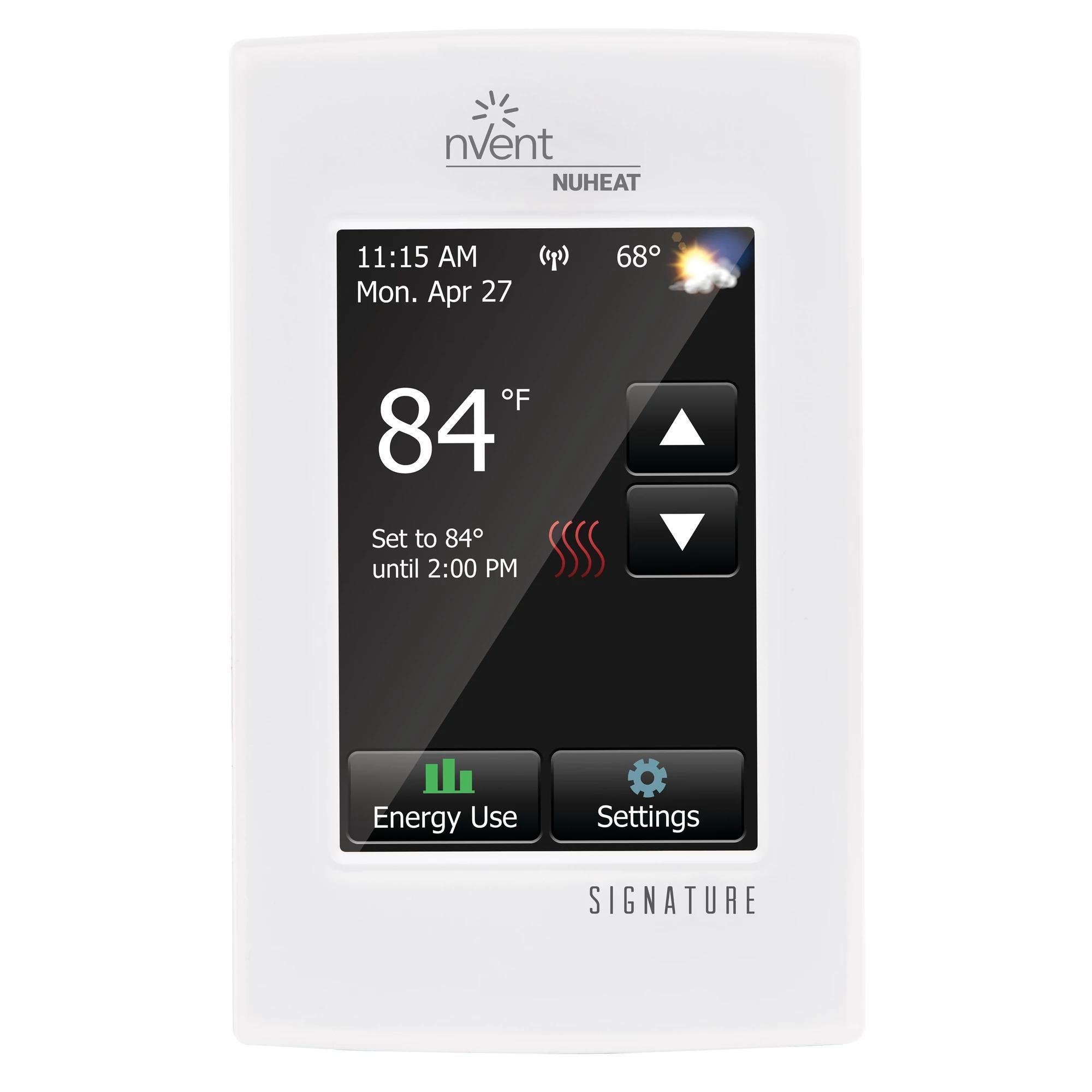 AC0055 - Nuheat SIGNATURE WiFi touchscreen programmable dual-voltage thermostat