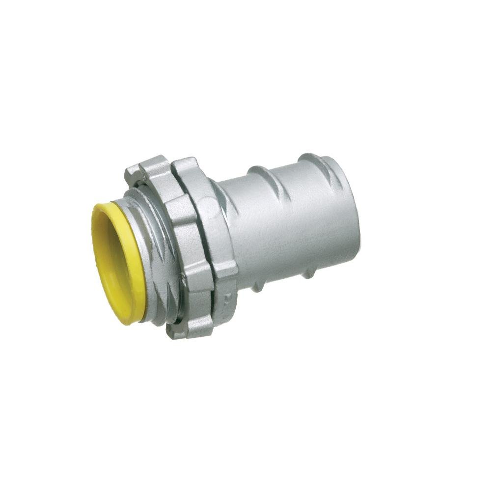 GF100A - For aluminum and steel flex, For 1" knockouts or aluminum threadings. With Insulated throat.