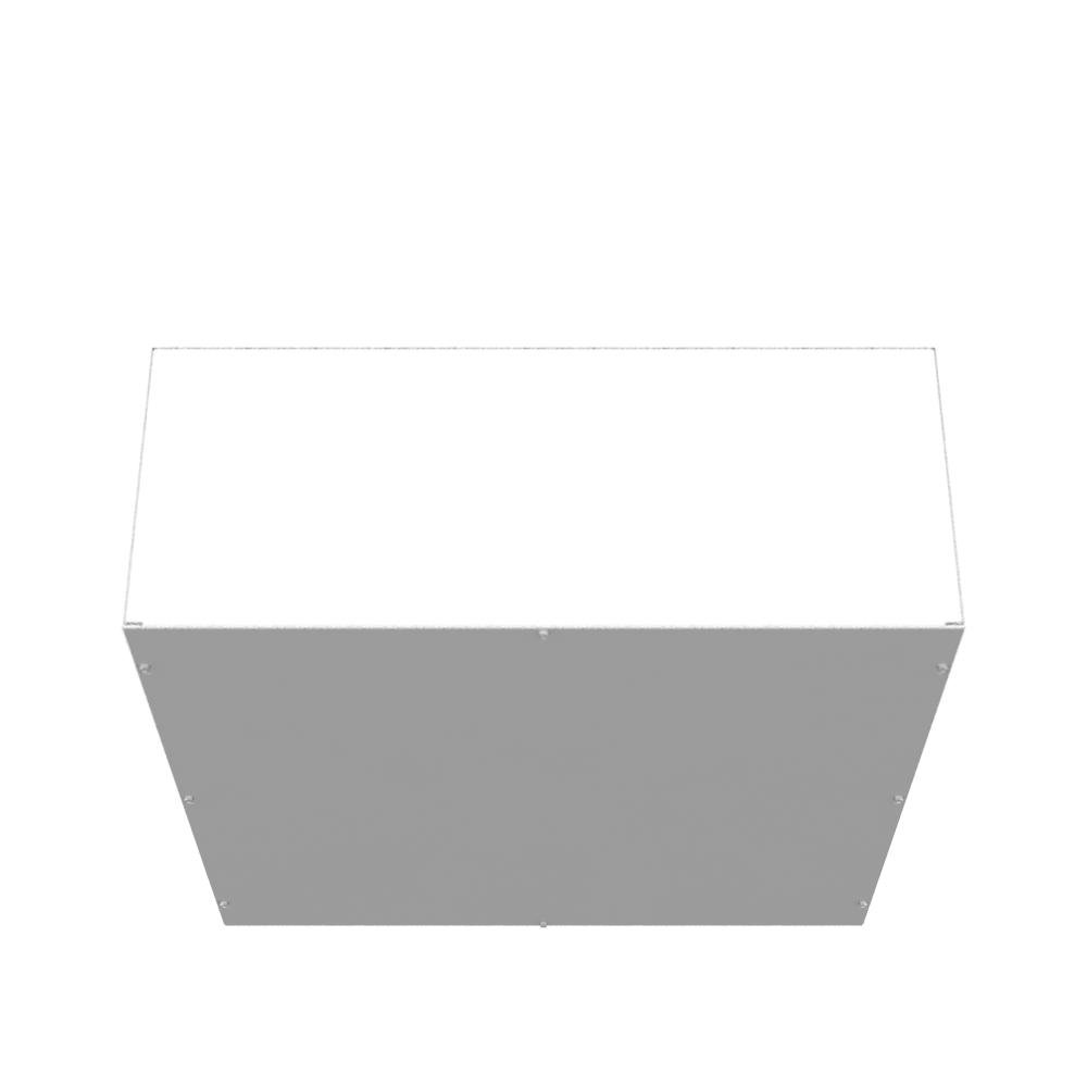 Picture of 303012-SC1-NK - 30x12x30 Screw Cover Type 1 UL Listed Steel No Knockouts ANSI 61 Gray Cover With Teardrop Slots Mounting Holes In Back