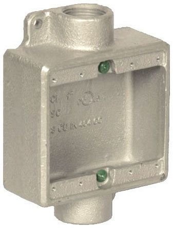 FDC2-75 - FS AND FD DEVICE BOXES – DOUBLE GANG, 3/4”