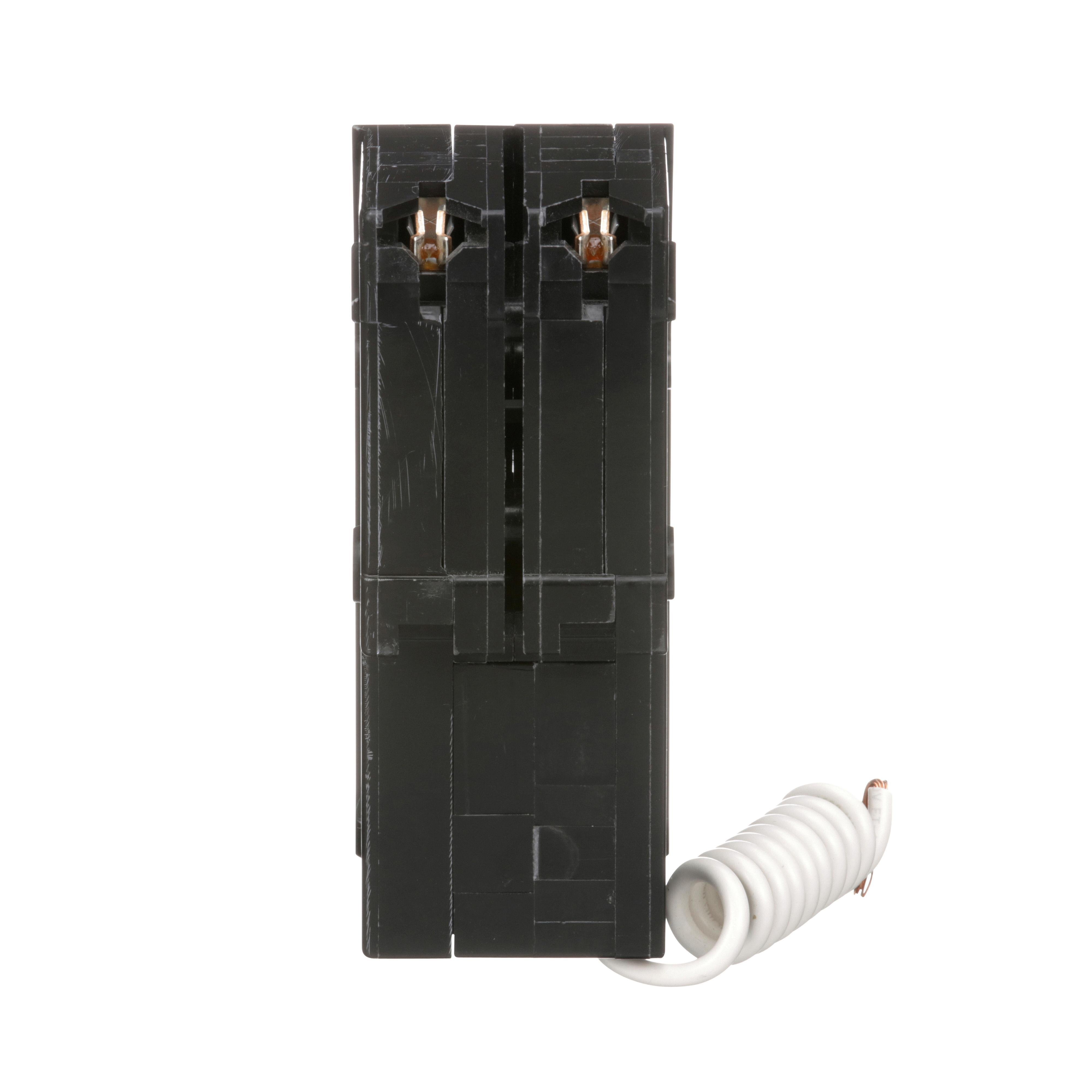 Picture of HOM215CAFI - [TAA] Mini circuit breaker, Homeline, 15A, 2 pole, 120VAC, 10kA AIR, combo arc fault, pigtail neutral, plug in, UL