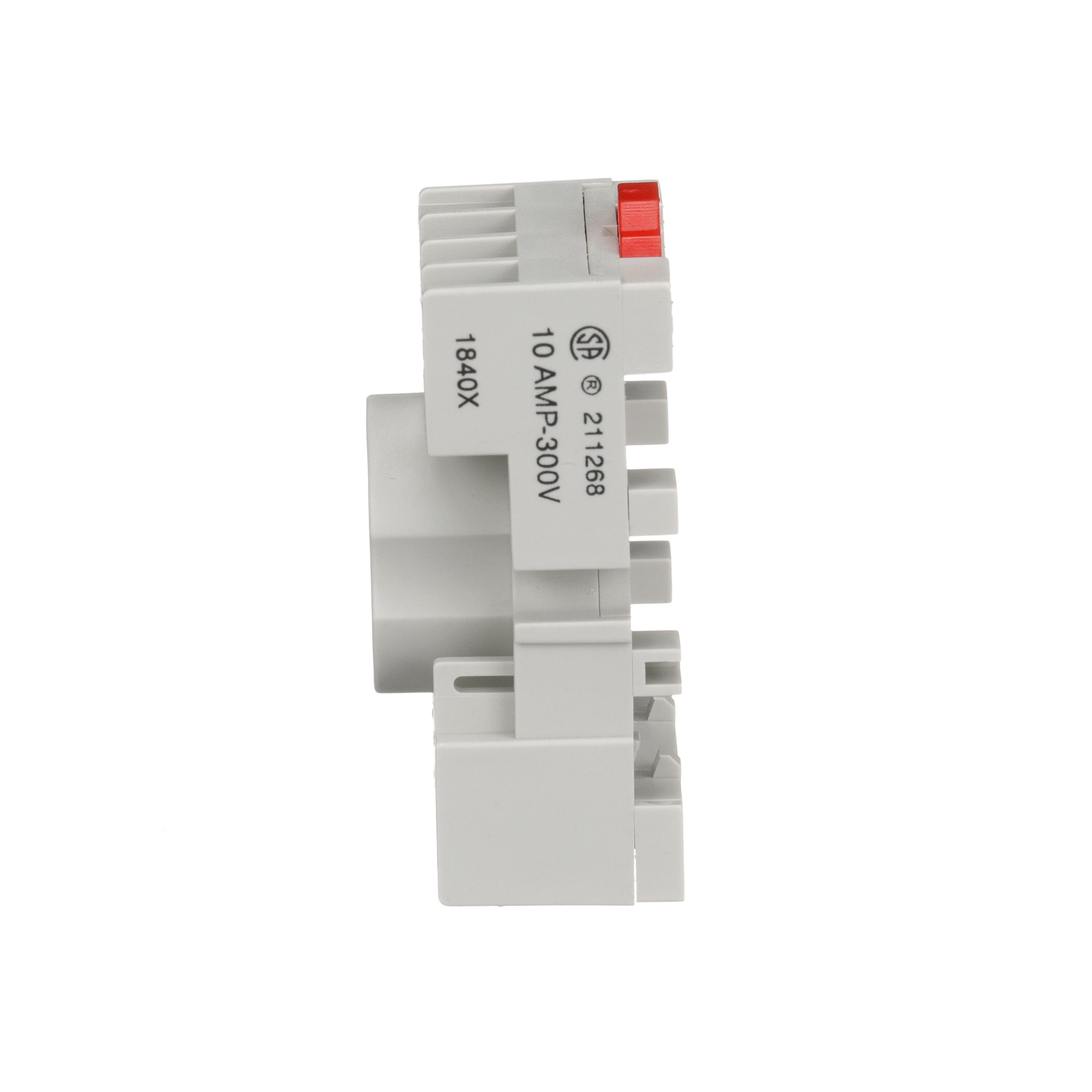 Picture of 8501NR51B - Plug in relay, Type N, relay socket, 8 tubular pin, single tier, for 8510KP relays and 9050JCK timers, bulk packaged