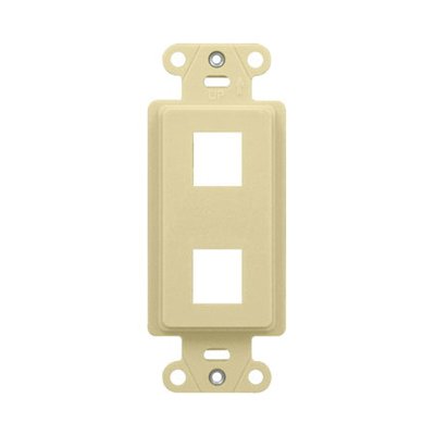 WP3412-LA - 2-Port Decorator Outlet Strap, Light Almond
