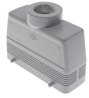 CAV-24.21 - Standard, Rectangular Hood, size 104.27, 4 Pegs, Top PG21 cable entry, High Construction