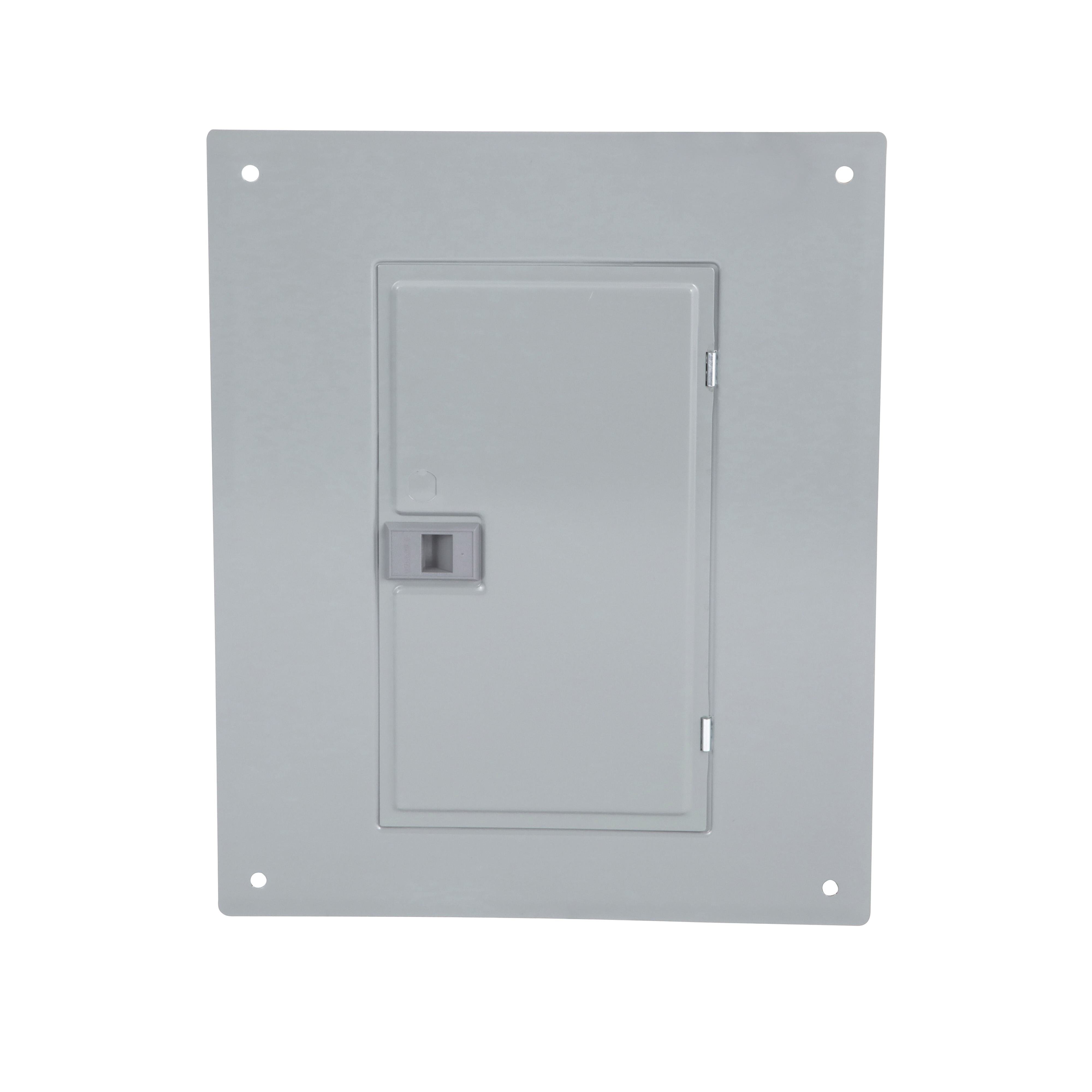 Picture of QOC20U100F - Replacement cover, QO, for 20 space load center with 125A mains, flush, gray