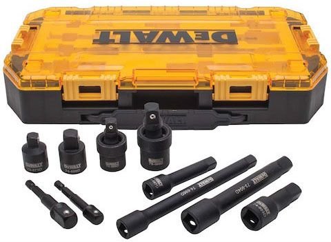 DWMT74741 - DEWALT Impact Driver Socket Adapter Set, 10-Piece 3/8" & 1/2" Drive Metric