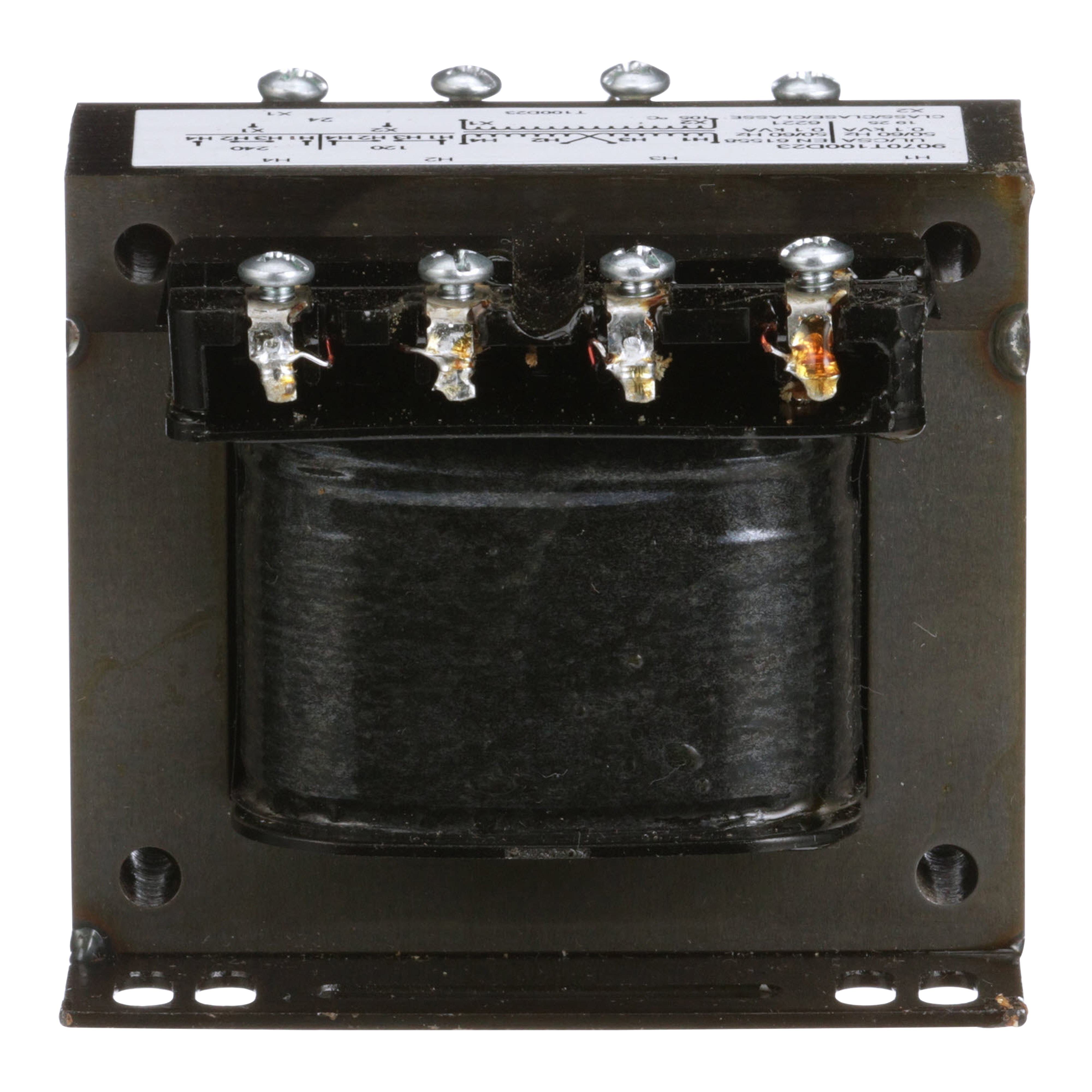 Picture of 9070T100D23 - Transformer, Type T, industrial control, 100VA, 1 phase, 120x240V primary, 24V secondary, 55C rise