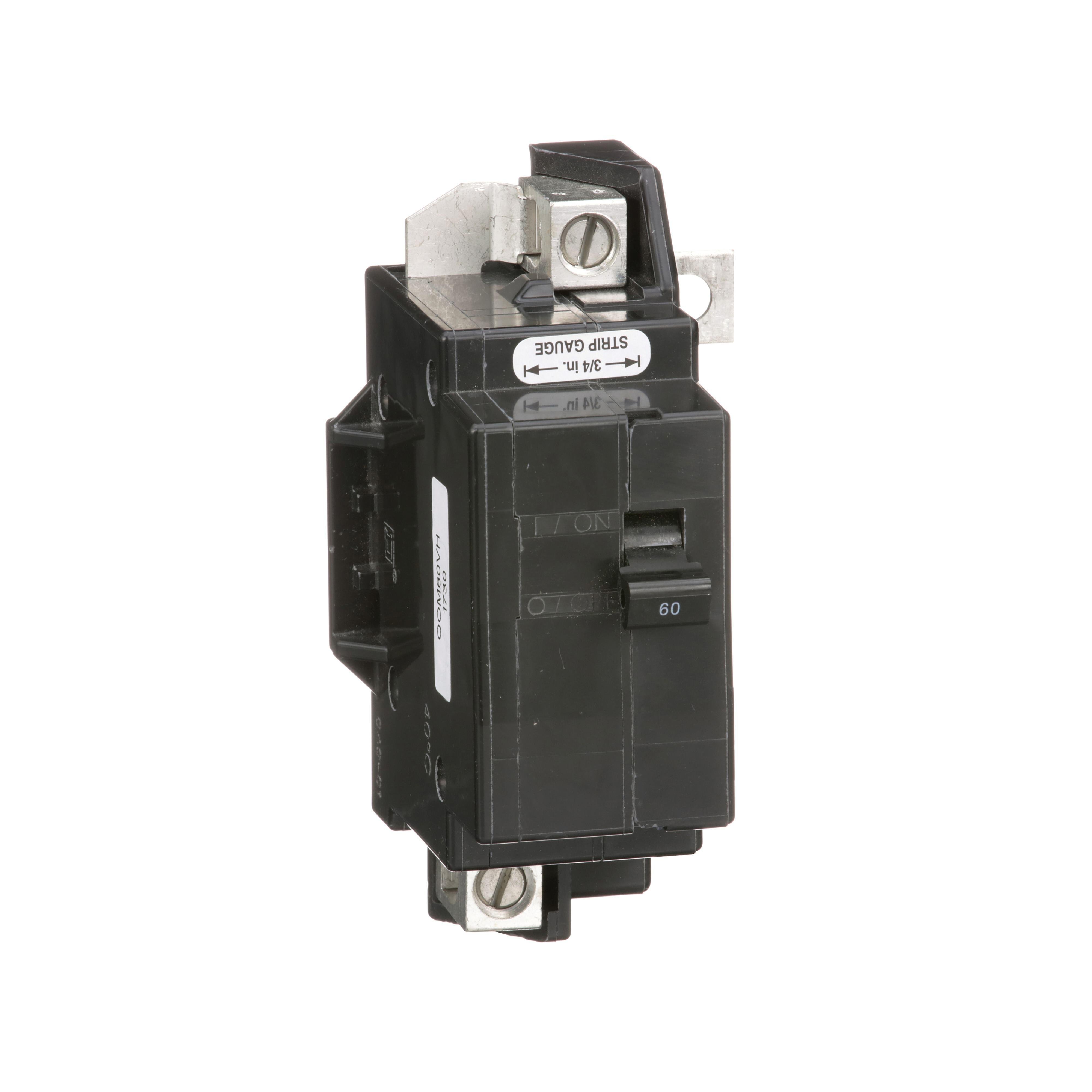 Picture of QOM60VH - Main breaker, QO, 60A, 2 pole, 120/240VAC, 22kA, bolt on mount