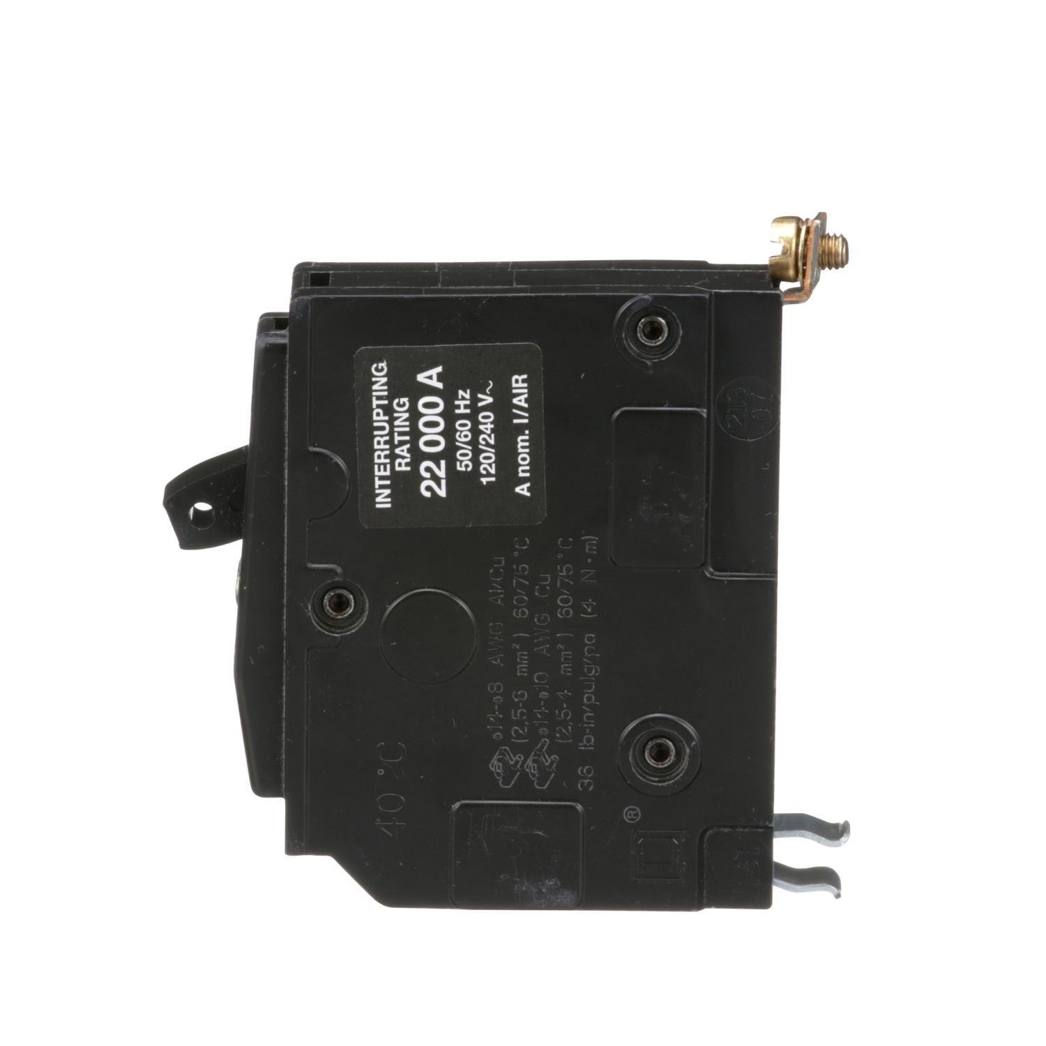 Picture of QOB130VH - Mini circuit breaker, QO, 30A, 1 pole, 120/240VAC, 22kA, bolt on