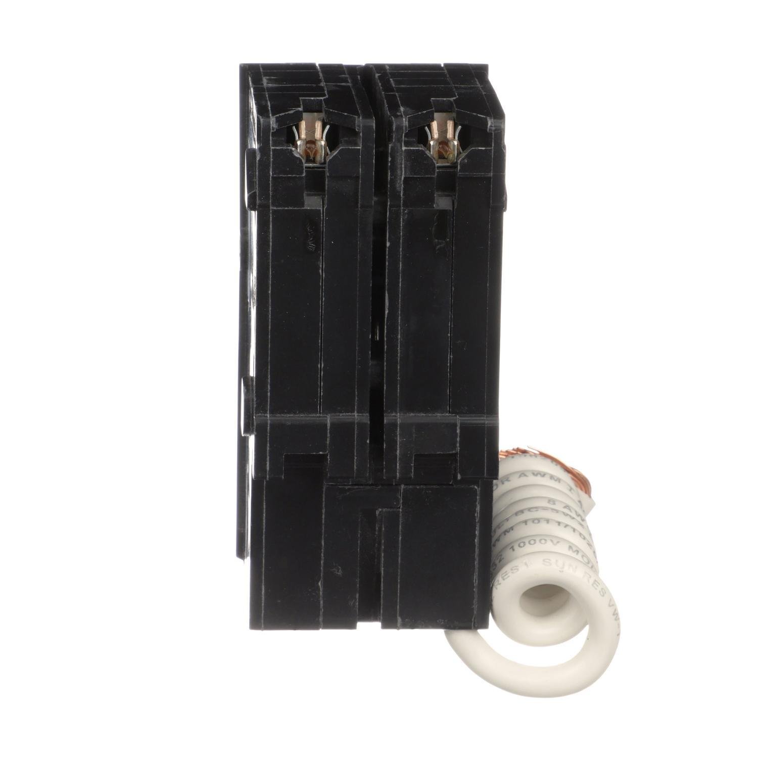 Picture of HOM240GFIC - Mini circuit breaker, Homeline, 40A, 2 pole, 120/240 VAC, 10 kA AIR, ground fault class A, plug in, UL [TAA]