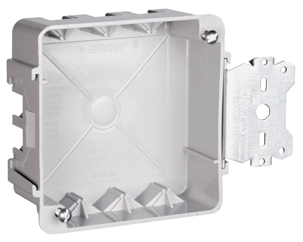 S44-21-SAC - 4-in Square box with Threaded Mounting Holes
