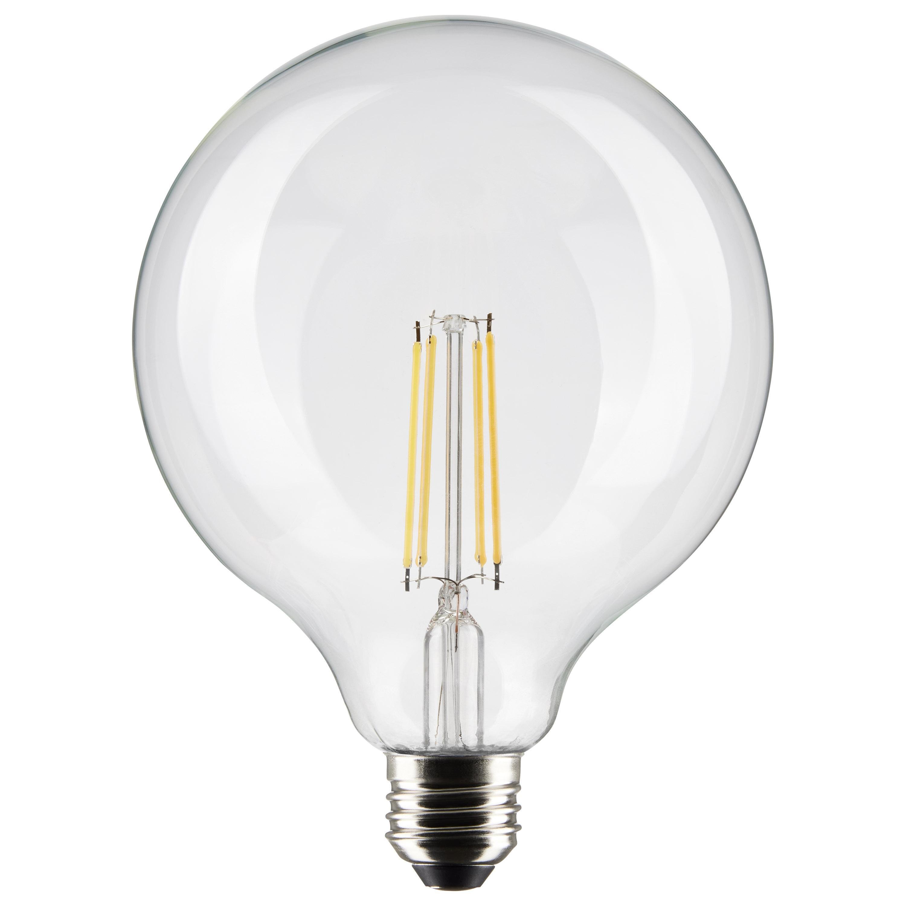 Picture of S21258 - 8 Watt G40 LED - Clear - Medium base - 90 CRI - 3000K - 120 Volt