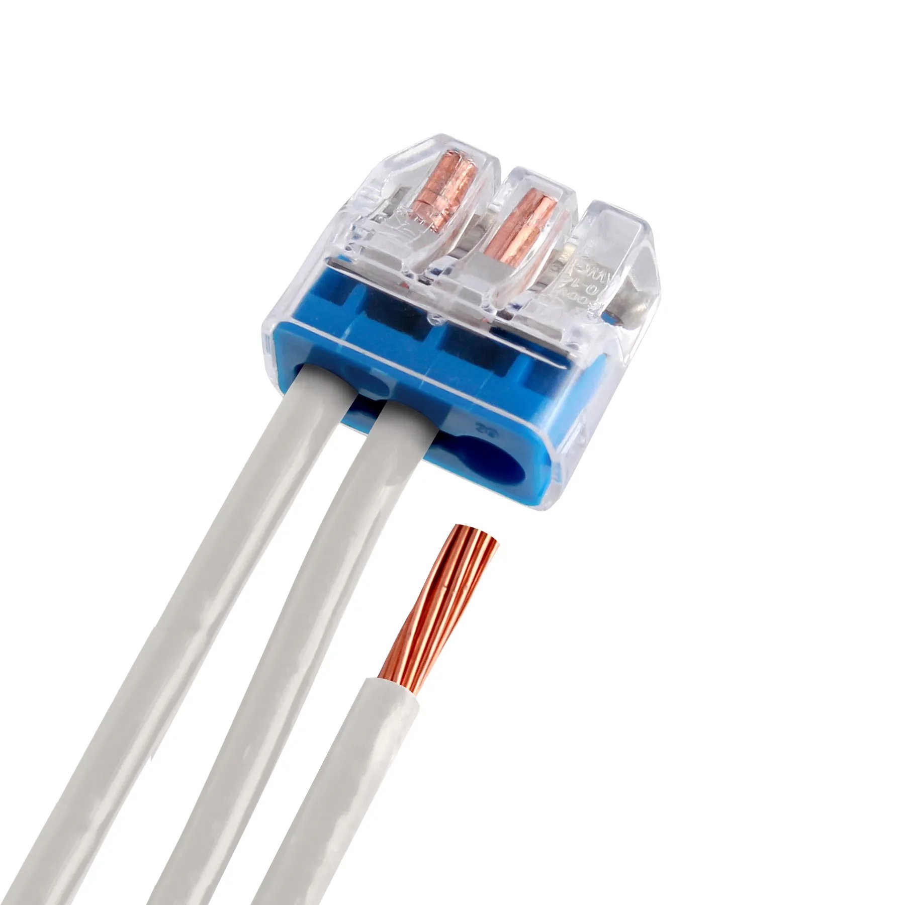 30-1039J - In-Sure® Push-In Wire Connector, Model 39 3-Port Blue, Jar of 150