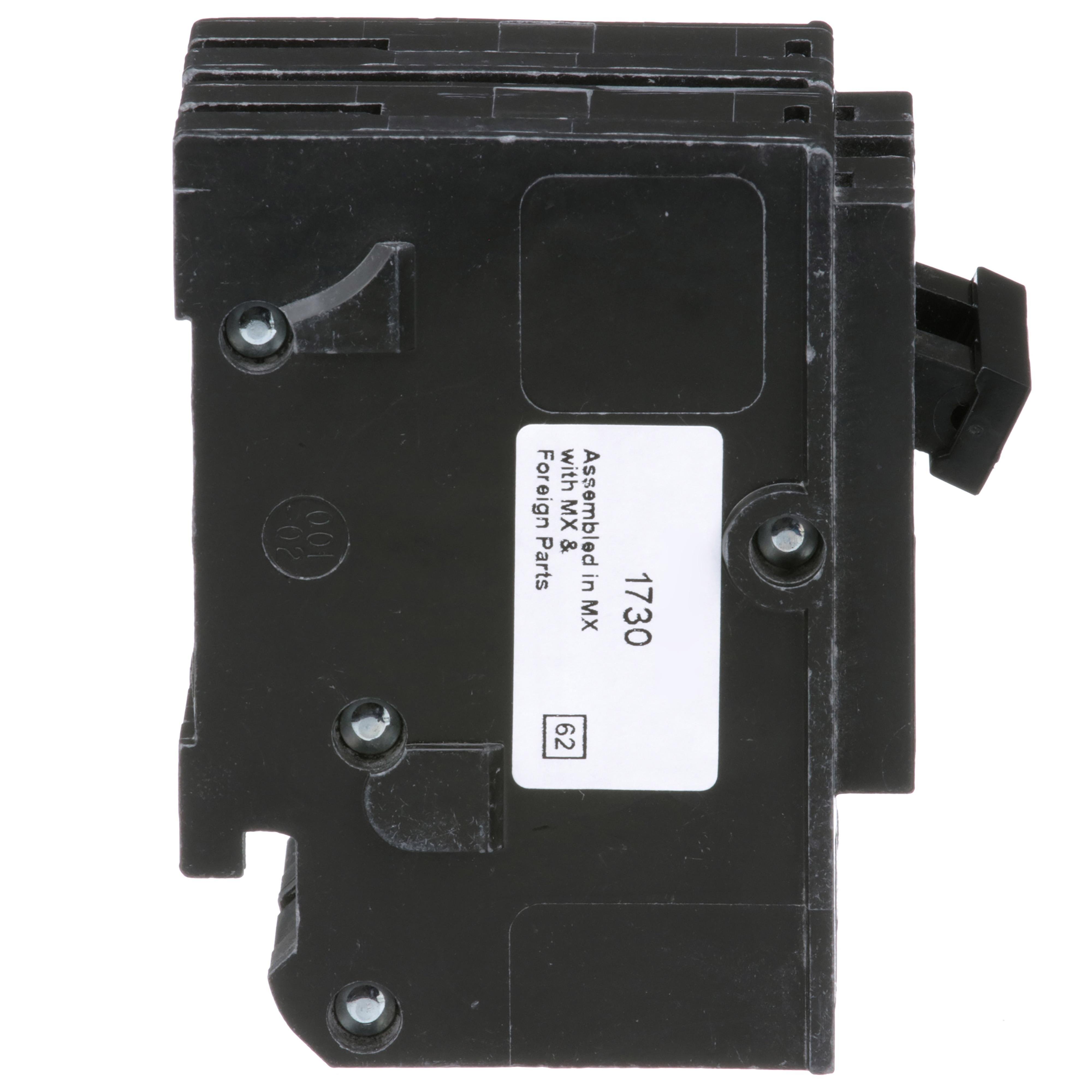 Picture of HOM2110 - Mini circuit breaker, Homeline, 110A, 2 pole, 120/240VAC, 10kA AIR, standard type, plug in, UL