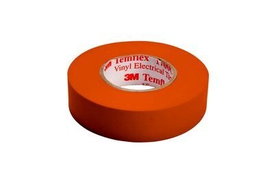 1700C-ORANGE - 3M™ Temflex™ Vinyl Electrical Tape 1700C, 3/4 in x 66 ft, 1-1/2 in Core, Orange, 10 rolls/carton, 100 rolls/Case