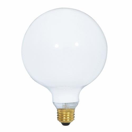S3002 - 60 Watt G40 Incandescent - Gloss White - 4000 Average rated hours - 550 Lumens - Medium base - 120 Volt