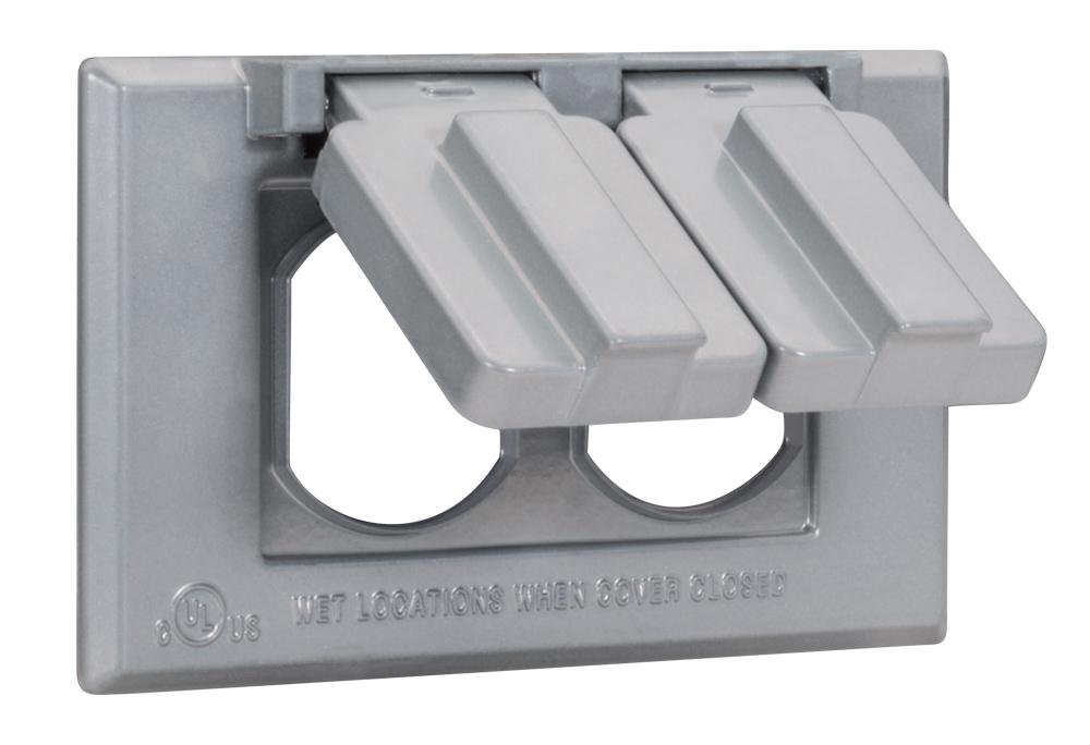 WCH1DUP - Single Gang, Weatherproof, Duplex Horizontal Cover
