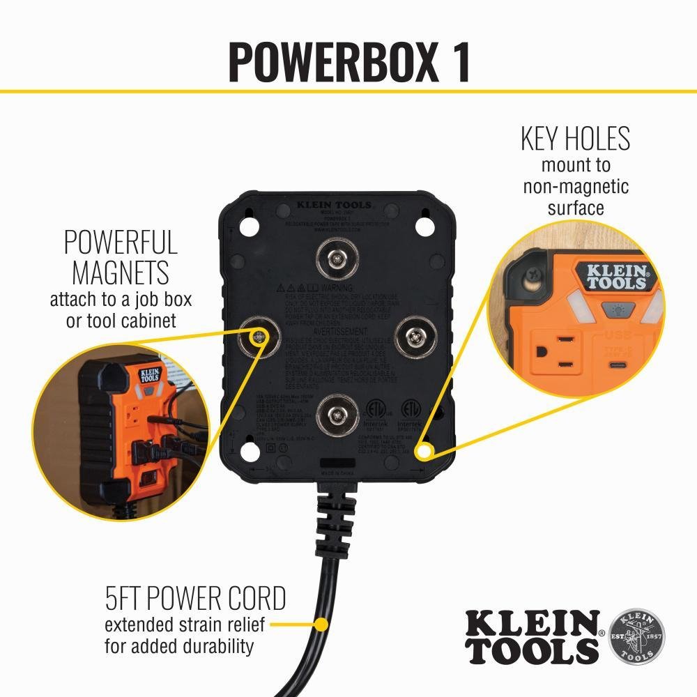 Picture of 29601 - PowerBox 1, Magnetic Mounted Power Strip with Integrated LED Lights