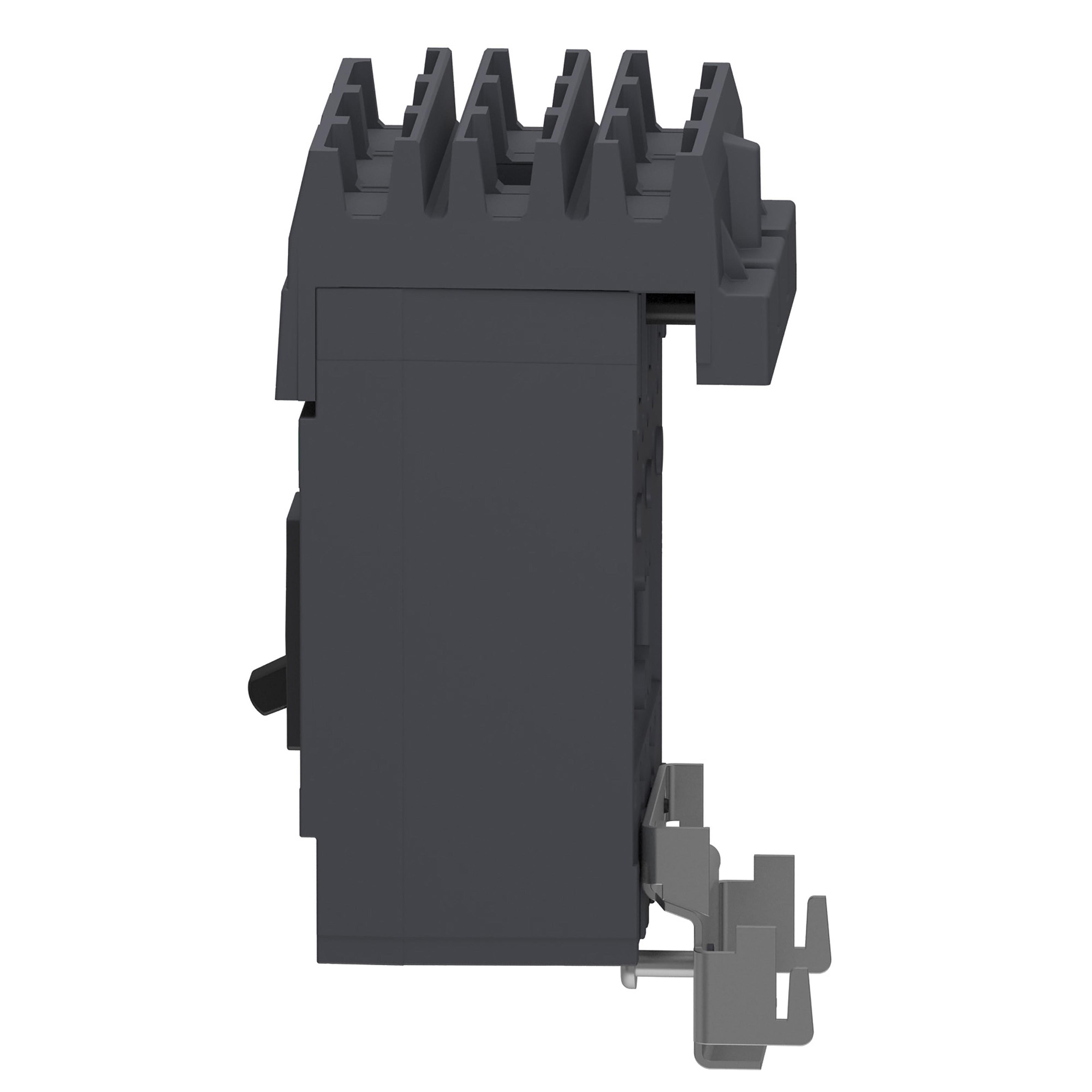 Picture of QDA32070 - Circuit breaker, PowerPacT Q, 70A, 3 pole, 240VAC, 25kA, I-Line, thermal magnetic, 80%, ABC