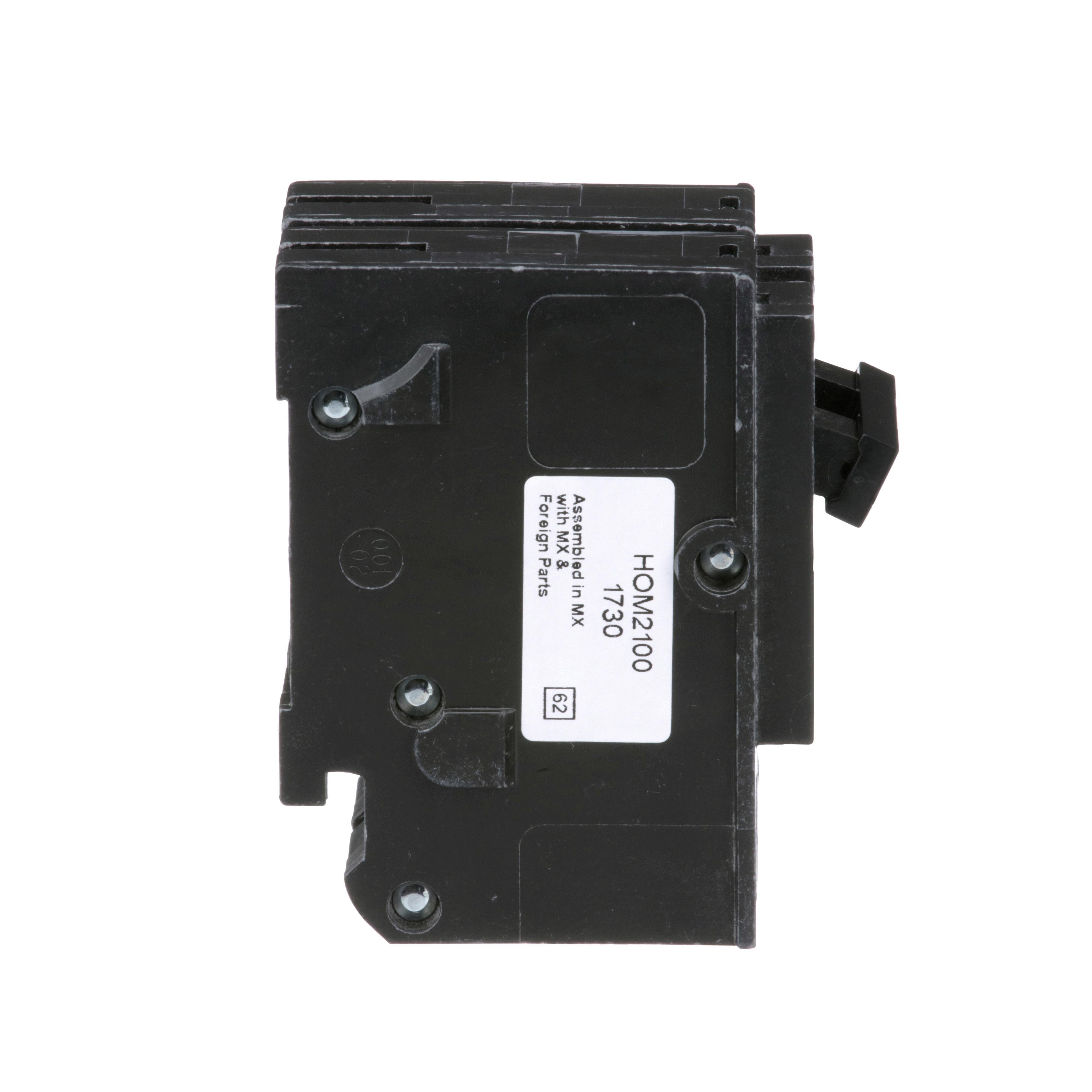 Picture of HOM2100 - Mini circuit breaker, Homeline, 100A, 2 pole, 120/240VAC, 10kA AIR, standard type, plug in, UL