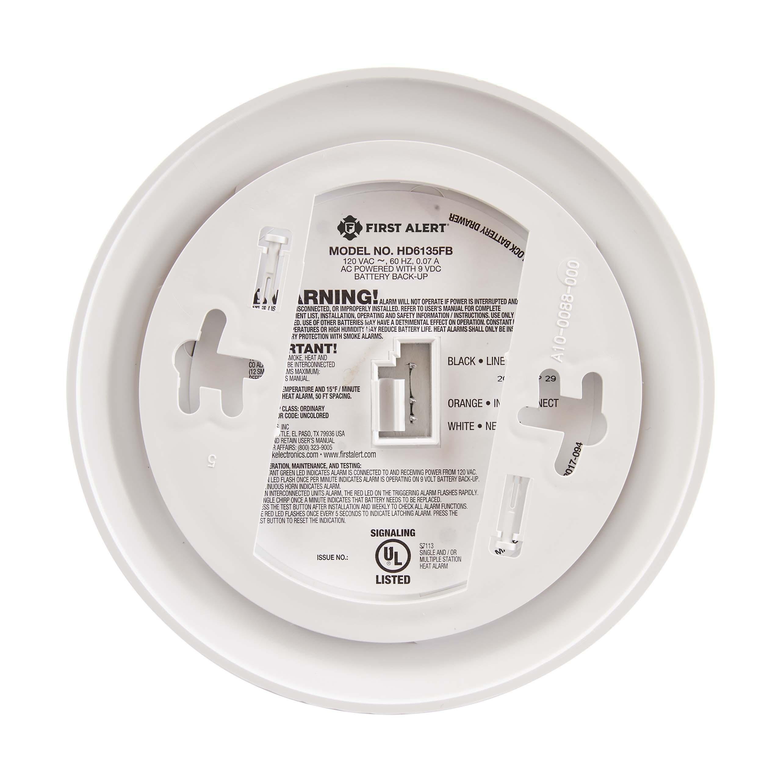 Picture of HD6135FB - 120V AC/DC 135F w/Rate-of-Rise Heat Alarm