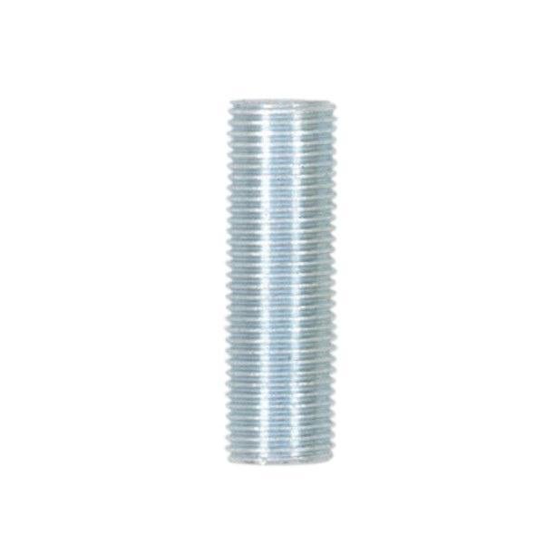 Picture of 90-294 - 1/8 IP Steel Nipple, Zinc Plated, 4" Length, 3/8" Wide