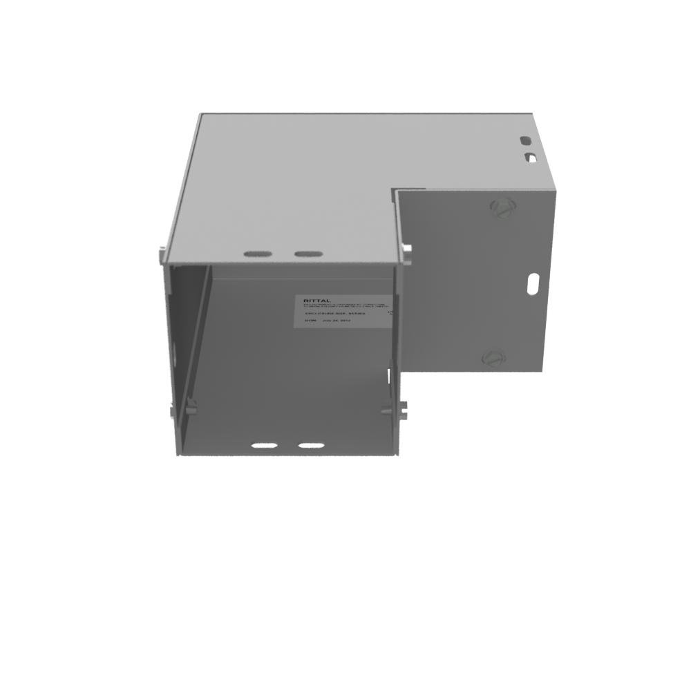 Picture of 44L90C - 7.063x4X7.063 Wireway Elbow 90 Corner ANSI 61 Gray Steel