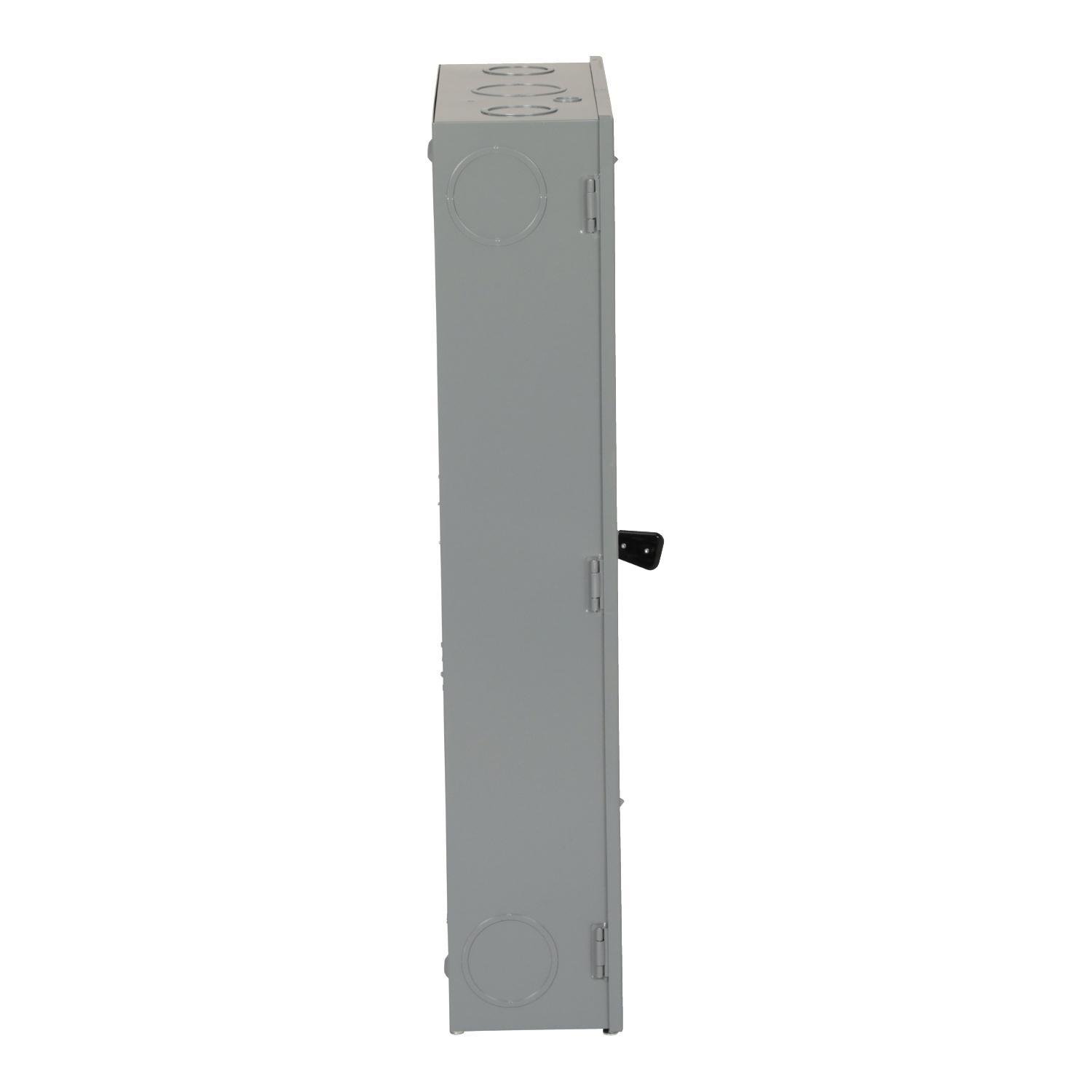 D225N - Safety switch, general duty, fusible, 400A, 2 pole, 240VAC, NEMA 1, neutral factory installed
