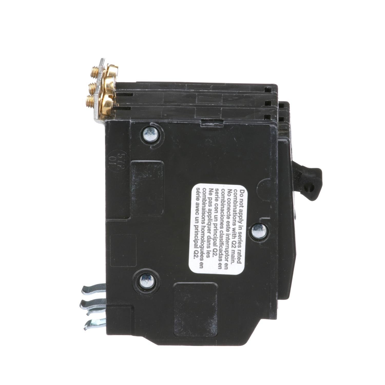 Picture of QOB360 - Mini circuit breaker, QO, 60A, 3 pole, 120/240VAC, 10kA, bolt on