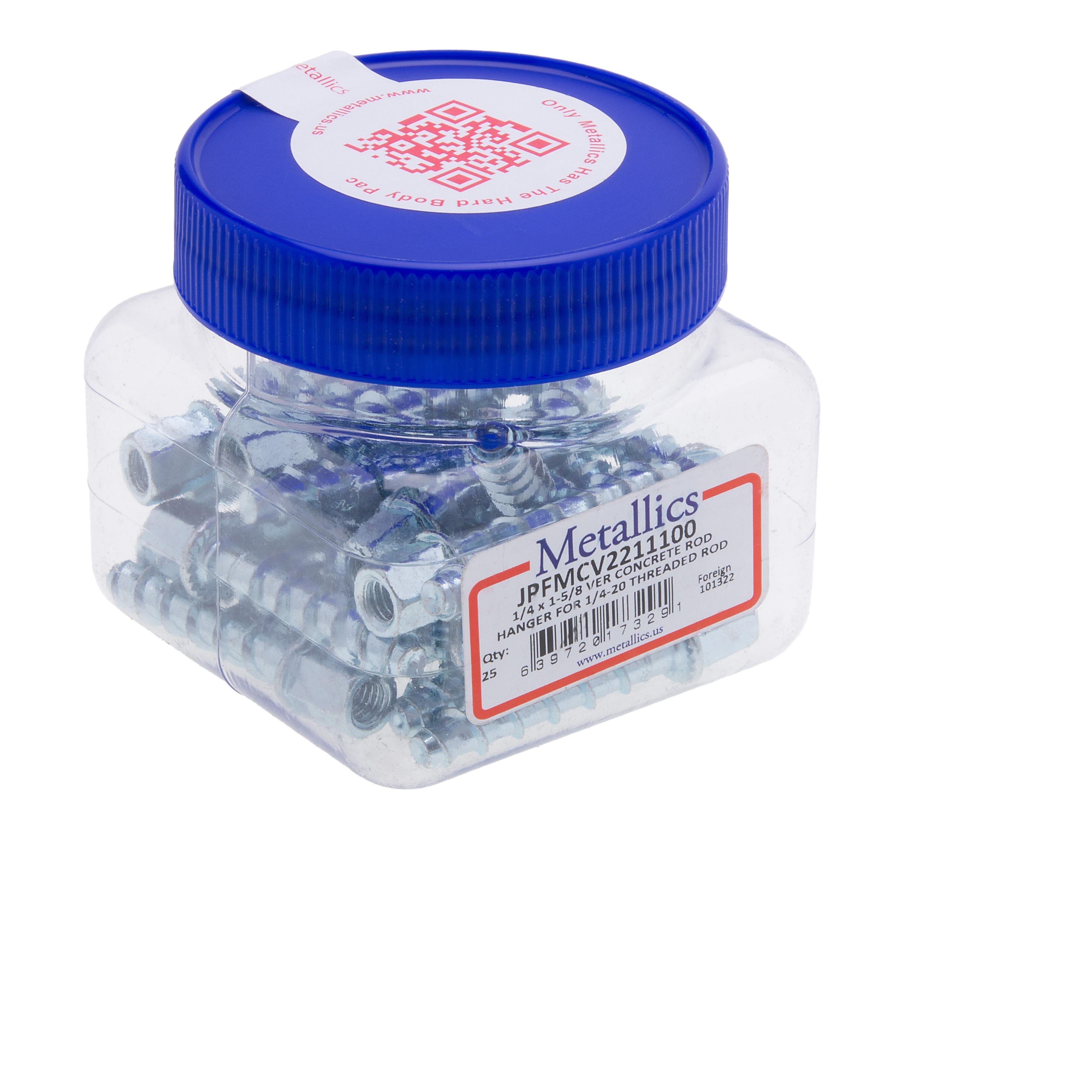 Picture of JPFMCV2211100 - Hangermate 1/4 X 1-5/8 Vertical Conc  (Jar 25)