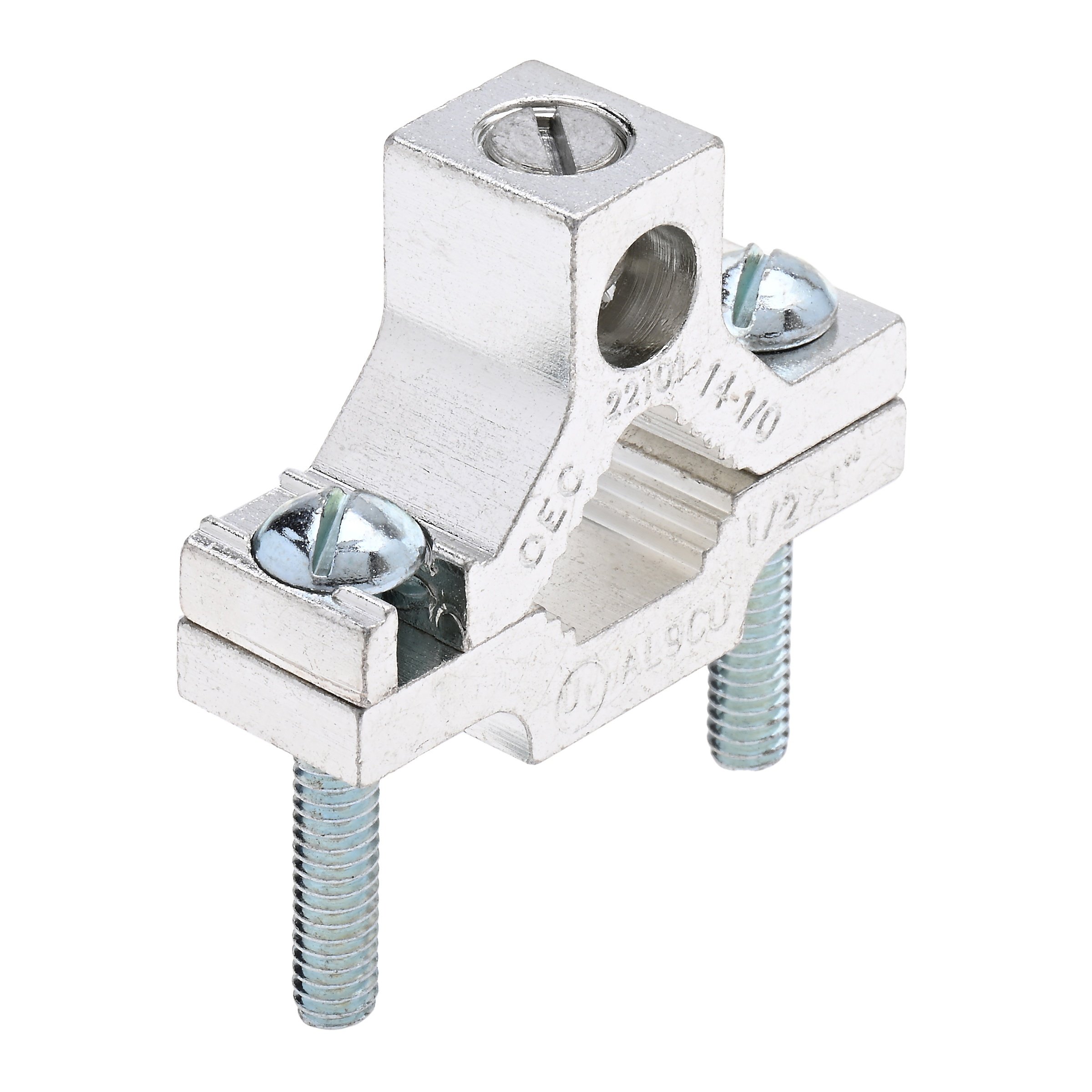 GCA-1 - Aluminum Ground Clamp for CU/AL 1/0-14 AWG Cable, 1/2″ to 1″ Pipe