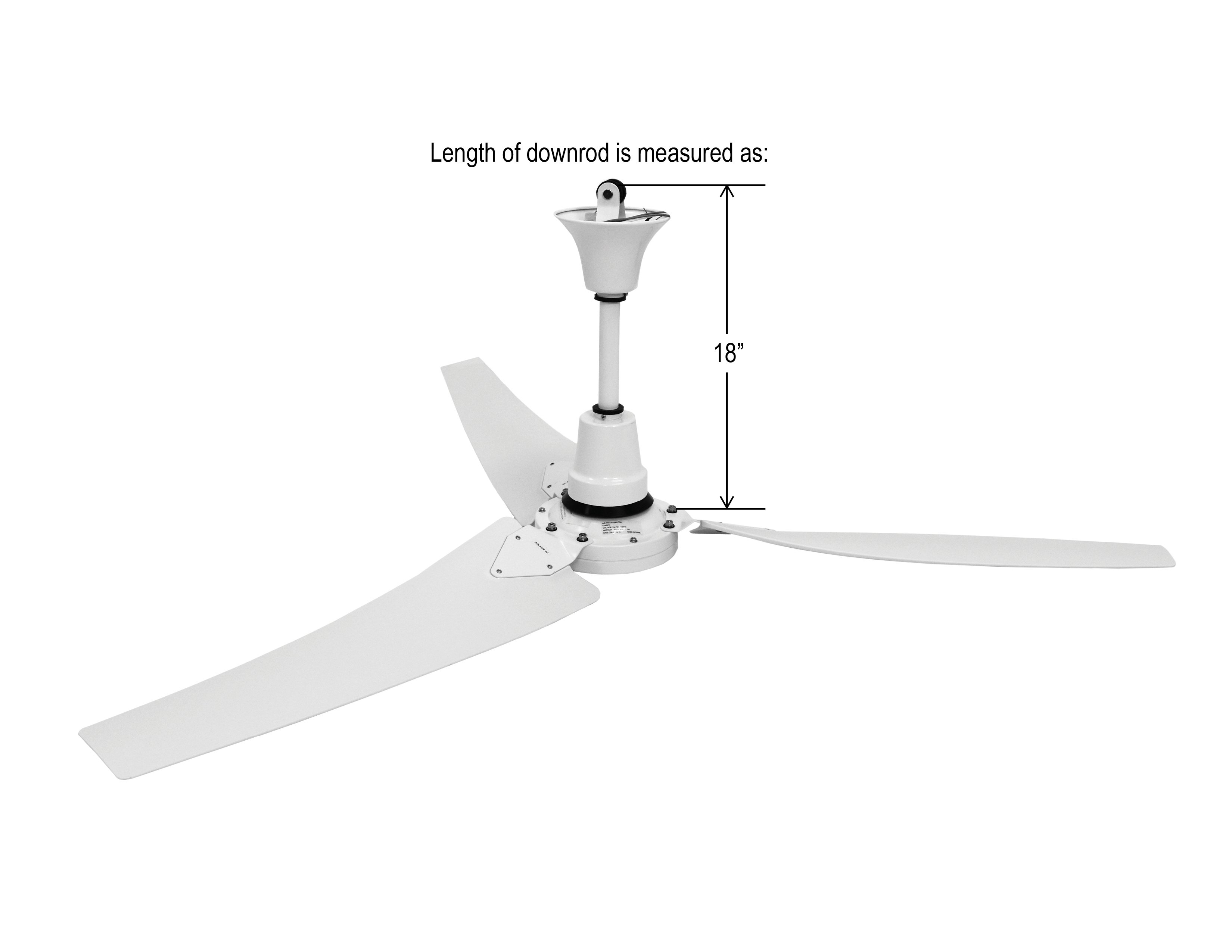 Picture of E-56CF - 56" Indl High Eff. Ceiling Fan, White