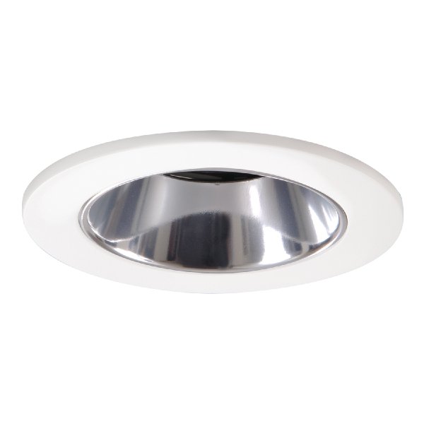 3007WHC - 3" Trim Lensed Shower Light 15 Degree White Trim with Clear Reflector