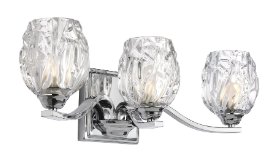 VS22703CH - Visual Comfort, 3 Light Vanity, Chrome