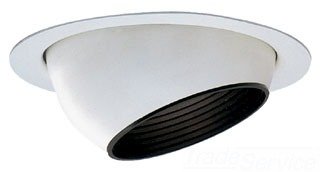 2022WH - Lytecaster Baff Eyeball Reflector Trim Finish: Matte White With White Baffle