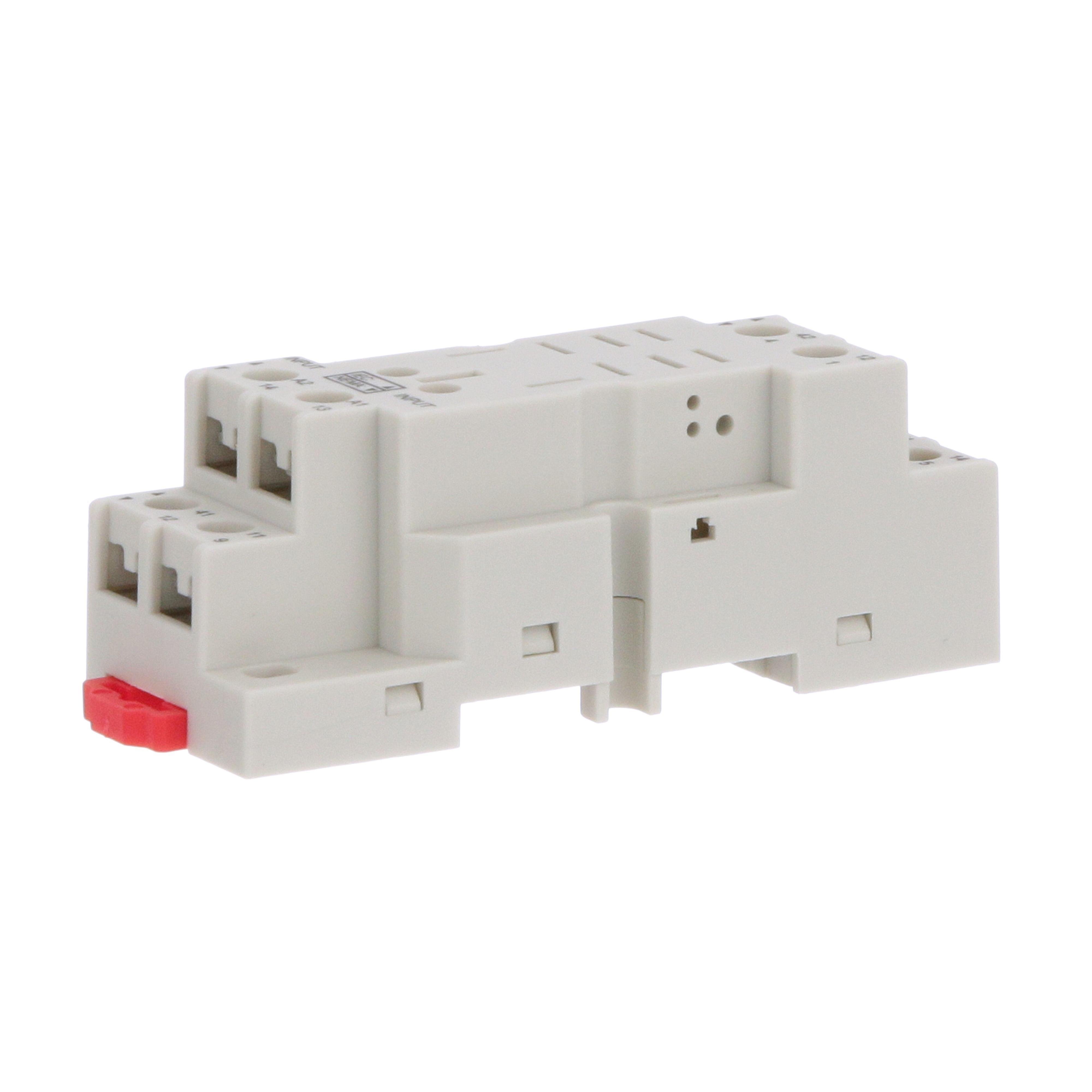 Picture of 70-782D8-1A - Socket, General Purpose Relays, for 782 relays, DPDT, 8 pins, screws clamp terminals, 16A, 300V