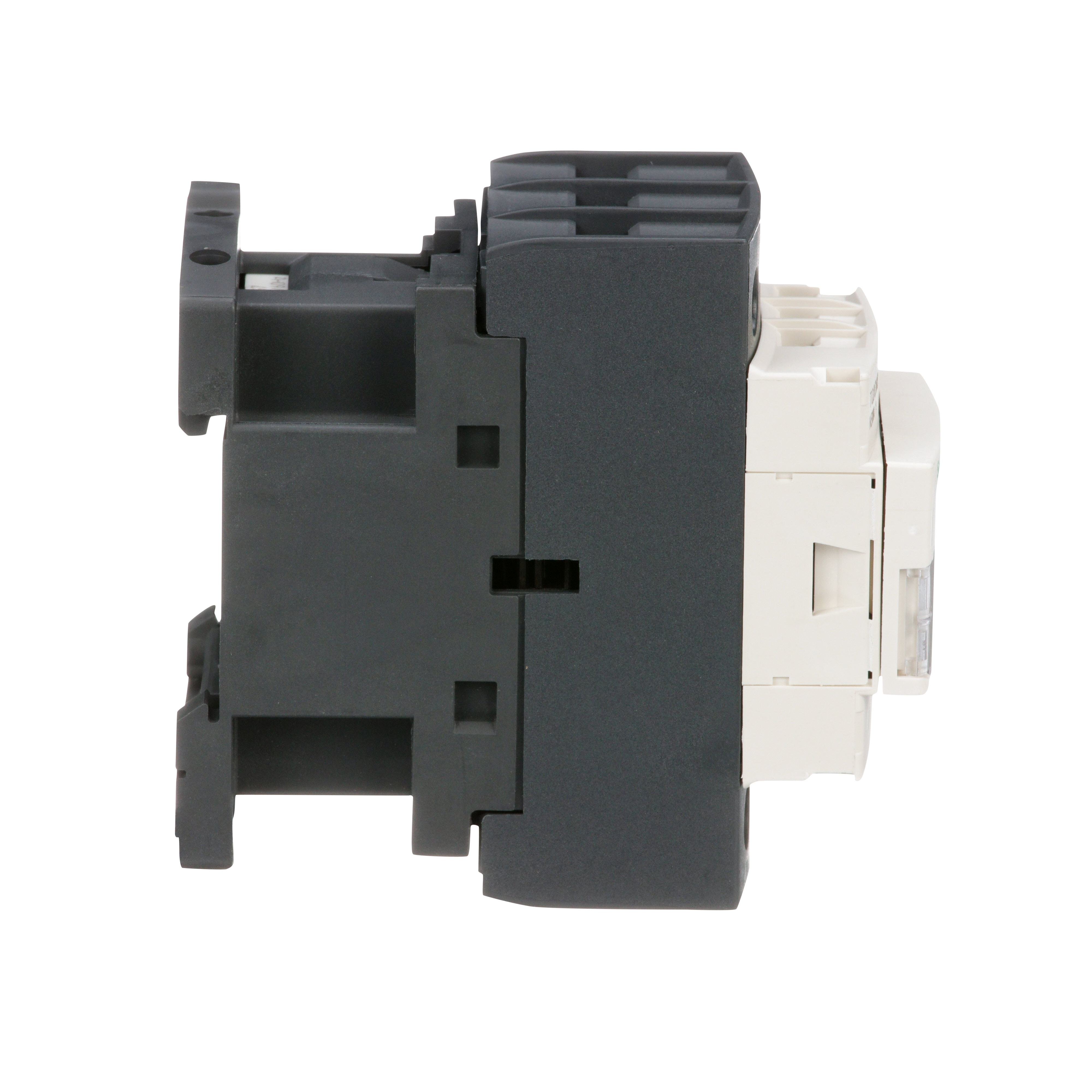 Picture of T02CN13G7 - Contactor, Tesys N Contactors, nonreversing, 3P, 3phase, 27A, 10HP at 460VAC, NEMA size 1, 120VAC coil at 50/60Hz, open