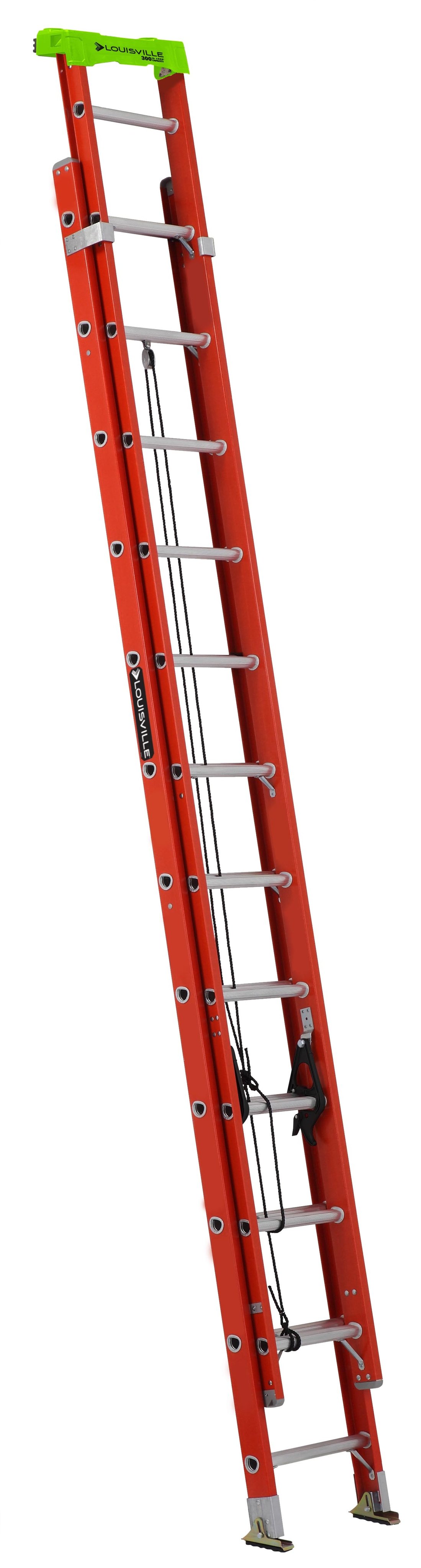 L-3022-24PT - Louisville Ladder 24-Foot Fiberglass Extension Ladder, Type IA, 300-pound Load Capacity, L-3022-24PT