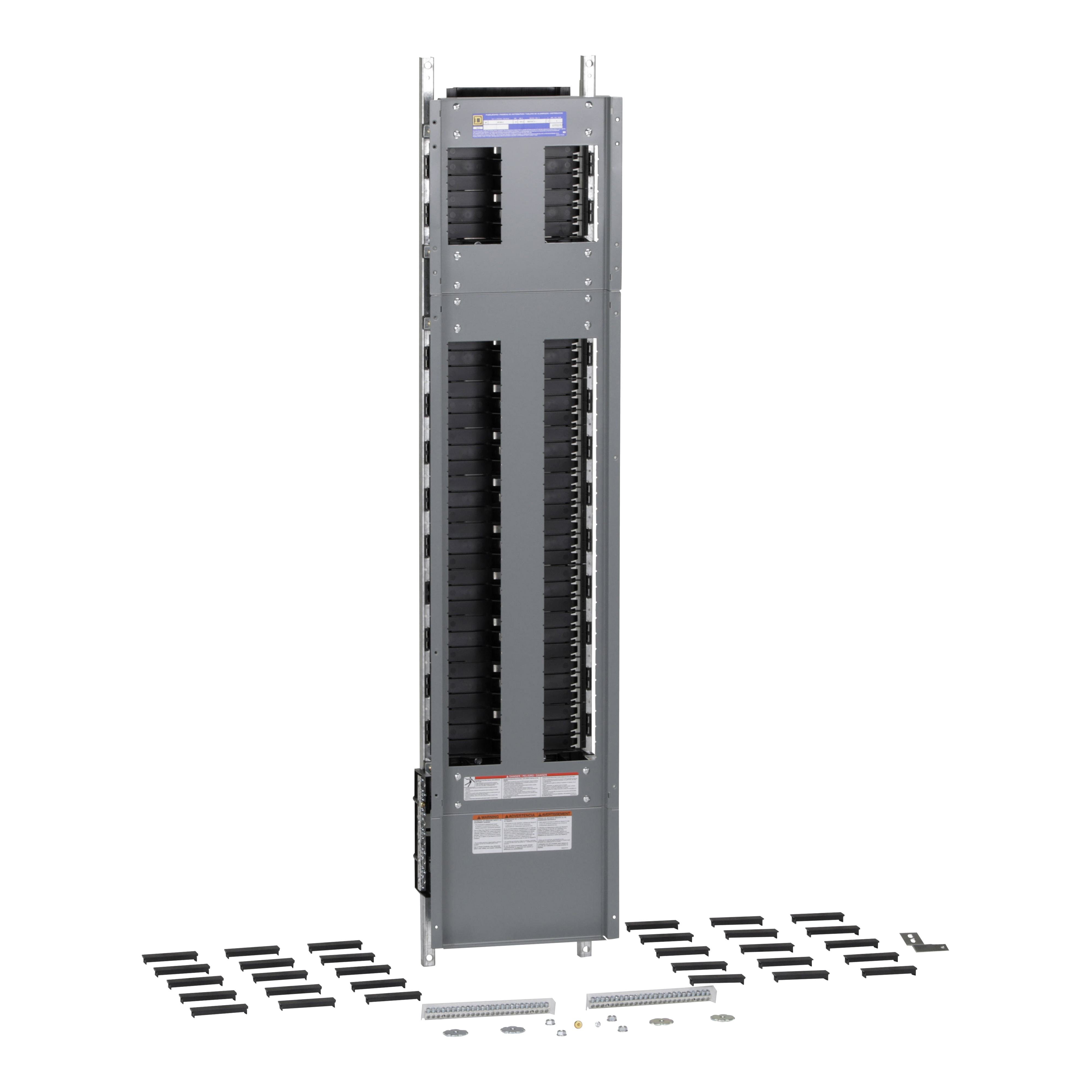 NF466L2C - Panelboard interior, NF, main lugs, 250A, Cu bus, 66 pole spaces, 3 phase, 4 wire, 600Y/347VAC max