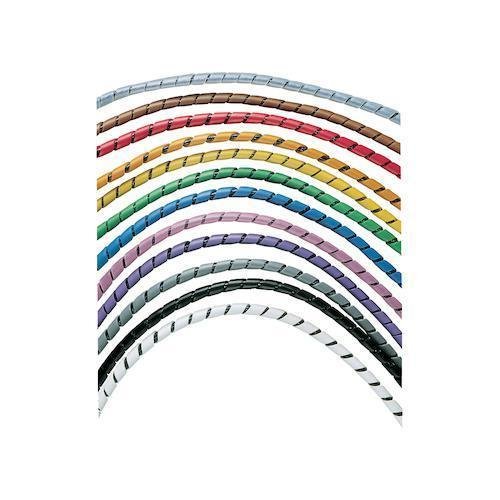 Picture of T50F-C - T50F-C Spiral Wrap, Natural, PE, 0.375" Min Dia., 100' Roll, PK1